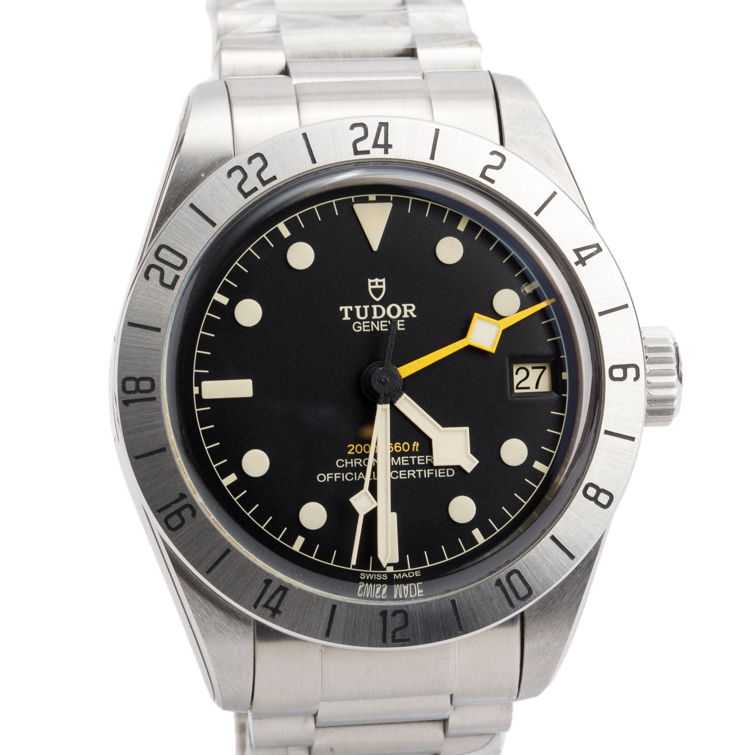 Tudor 2022 Stainless Steel Black Bay Pro 39 MM Automatic Watch Black Dial 79470 w/ Box & Papers