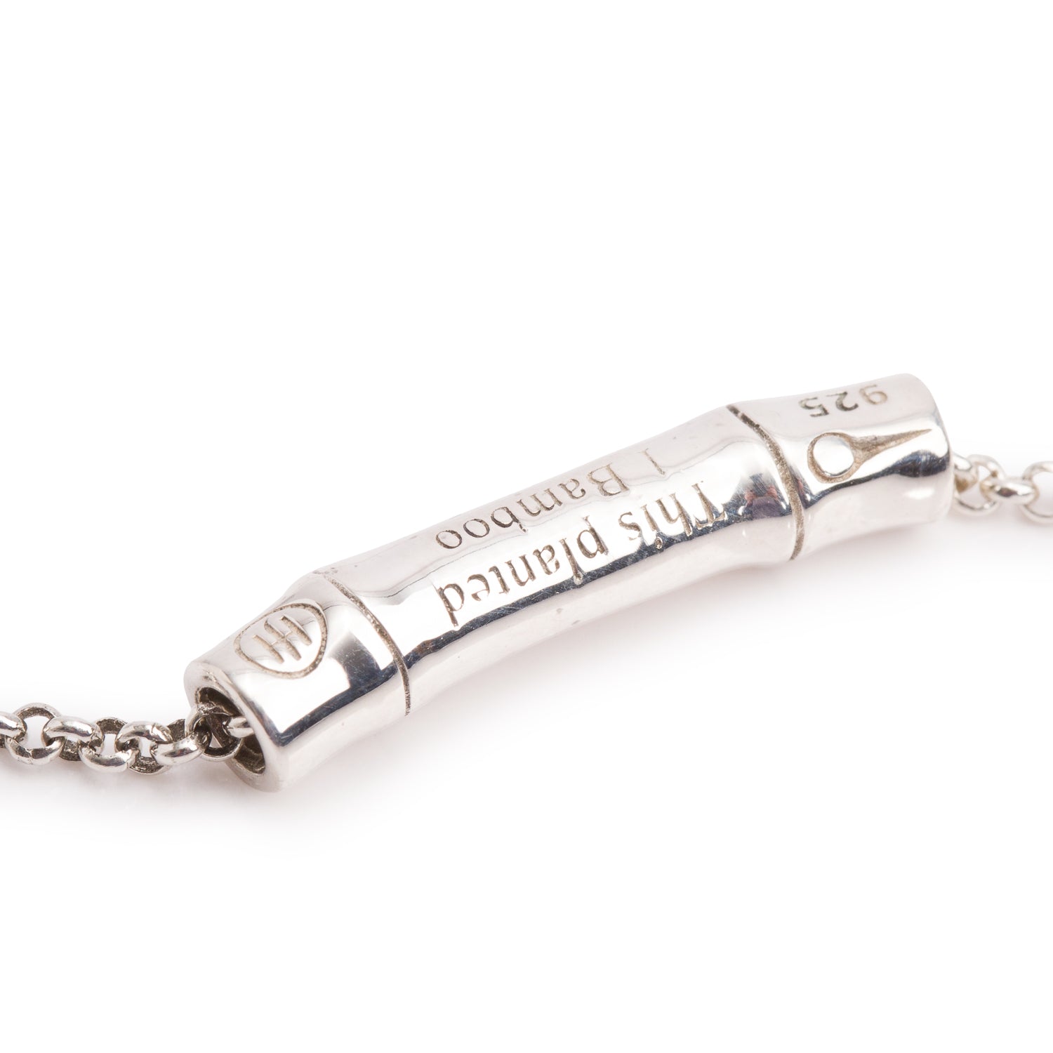 John Hardy Sterling Silver Bamboo Station Pendant Necklace