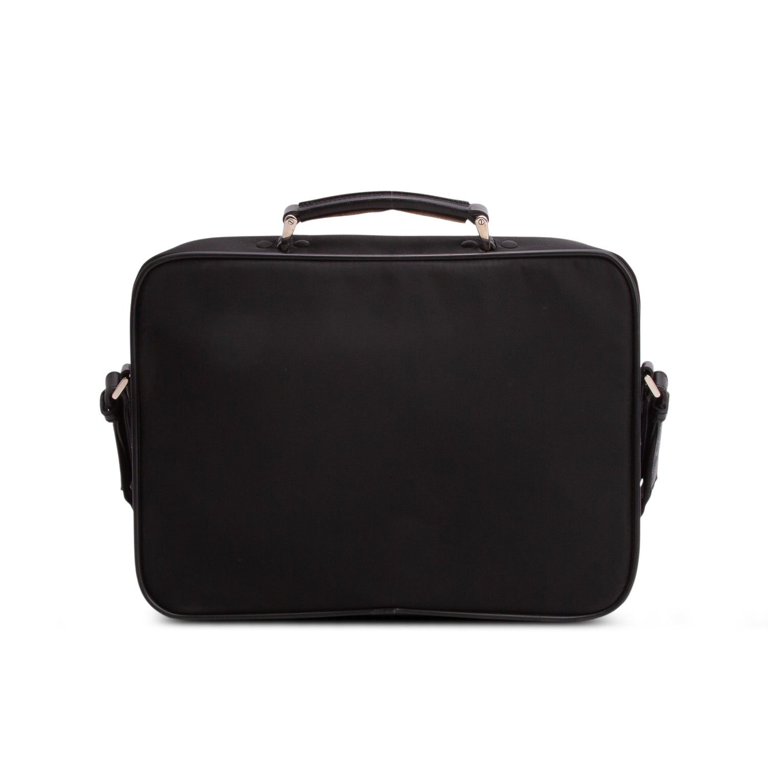 Prada Black Tessuto Nylon Computer Bag w/ Strap