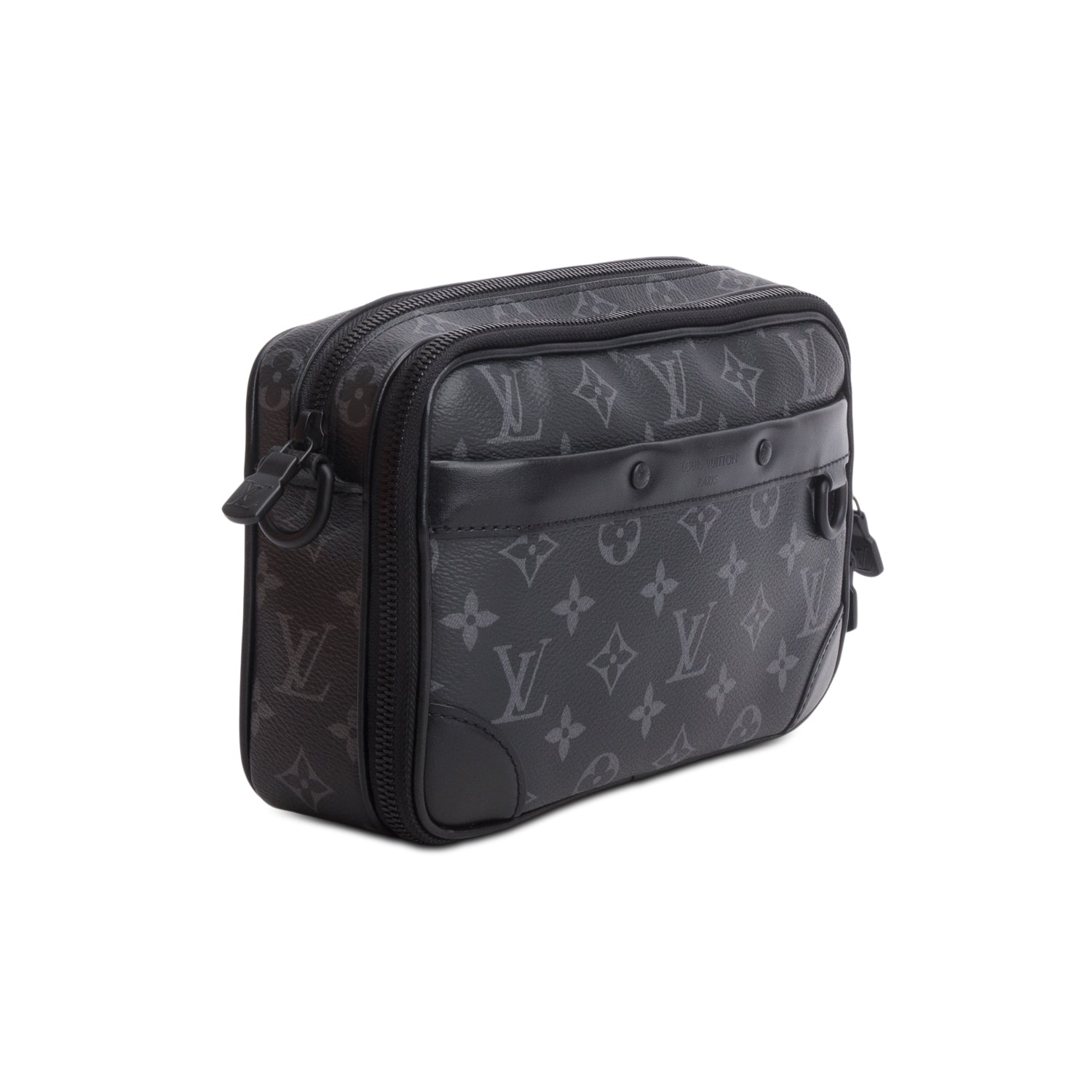 Louis Vuitton Black Monogram Eclipse Alpha Messenger w/ Box
