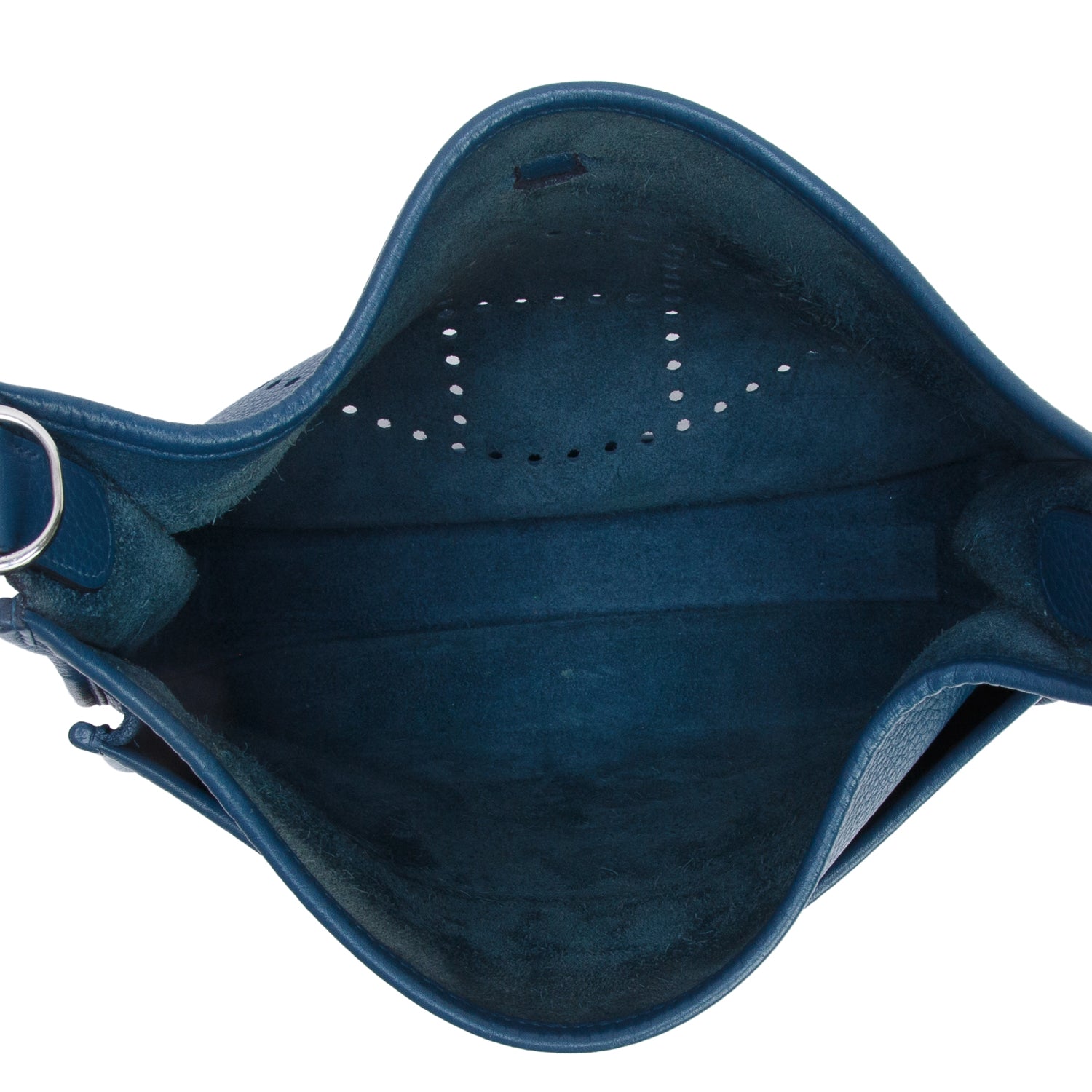 Hermes Blue Taurillon Clemence Evelyne III 29 Bag