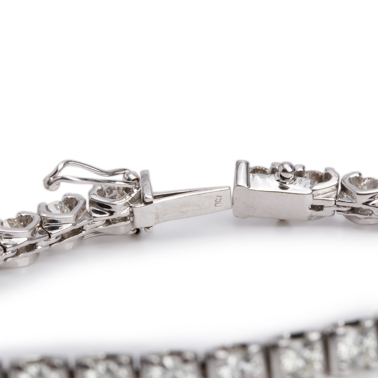 18k White Gold 8.74 tcw. Diamond Tennis Bracelet
