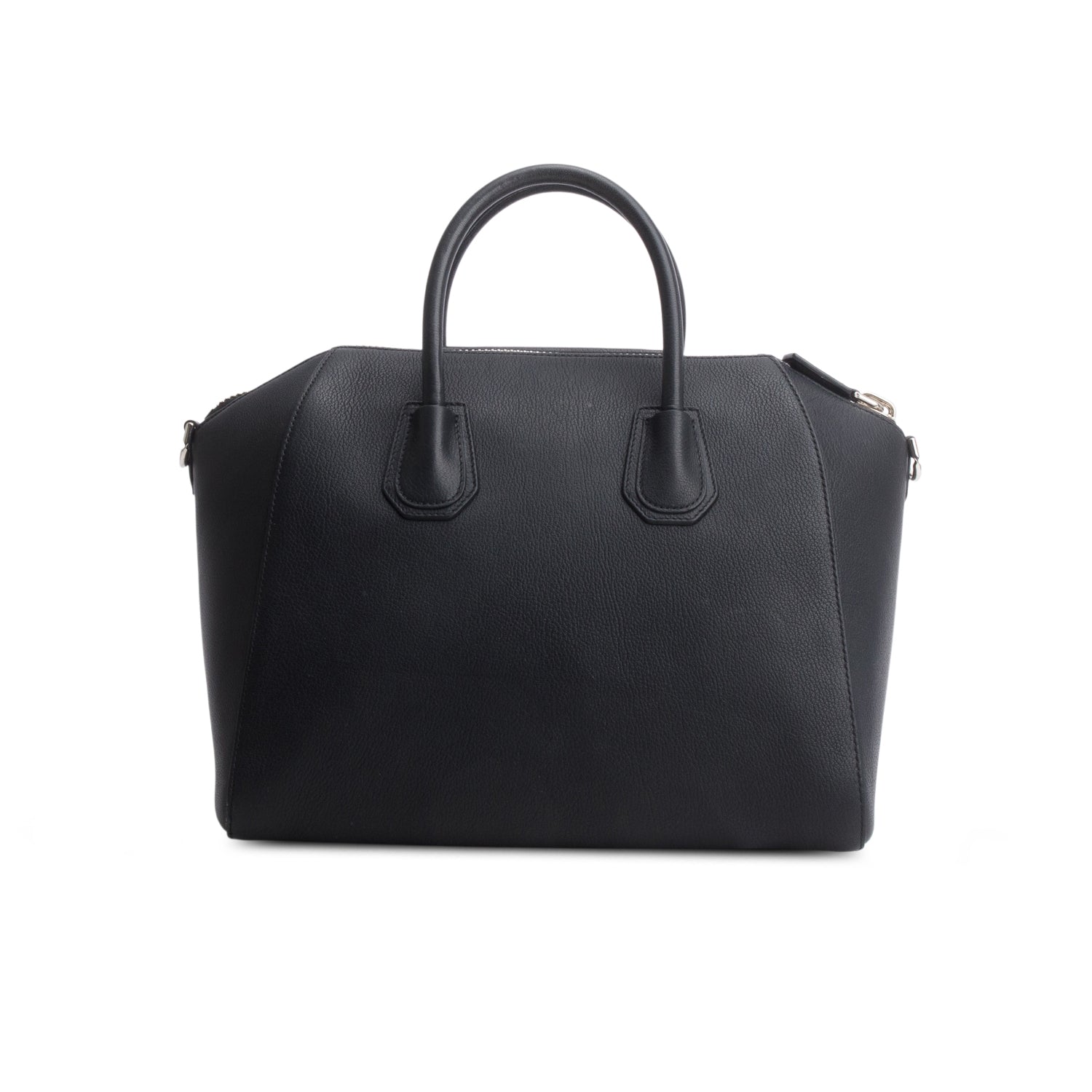Givenchy Black Sugar Goatskin Leather Medium Antigona w/ Strap