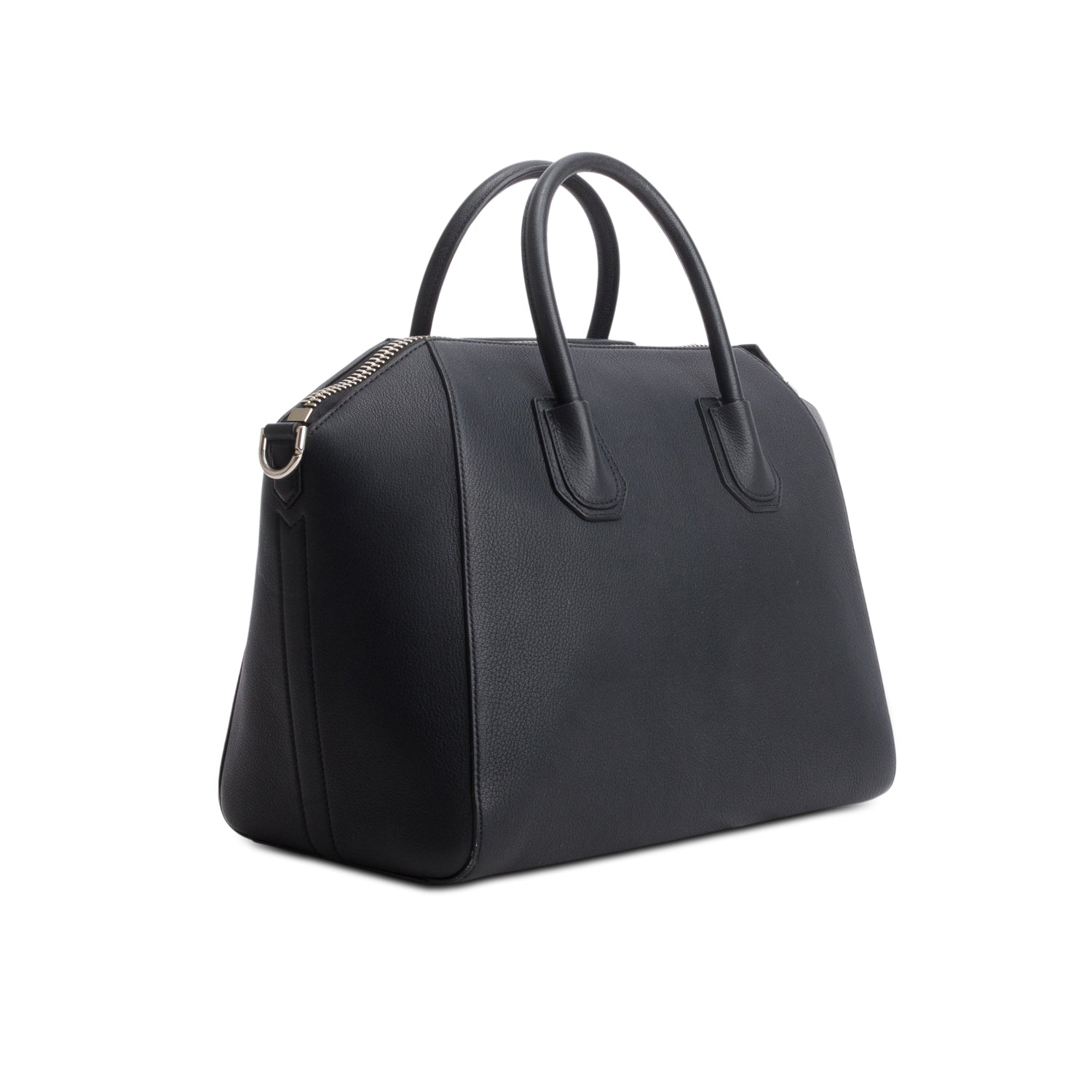 Givenchy Black Sugar Goatskin Leather Medium Antigona w/ Strap