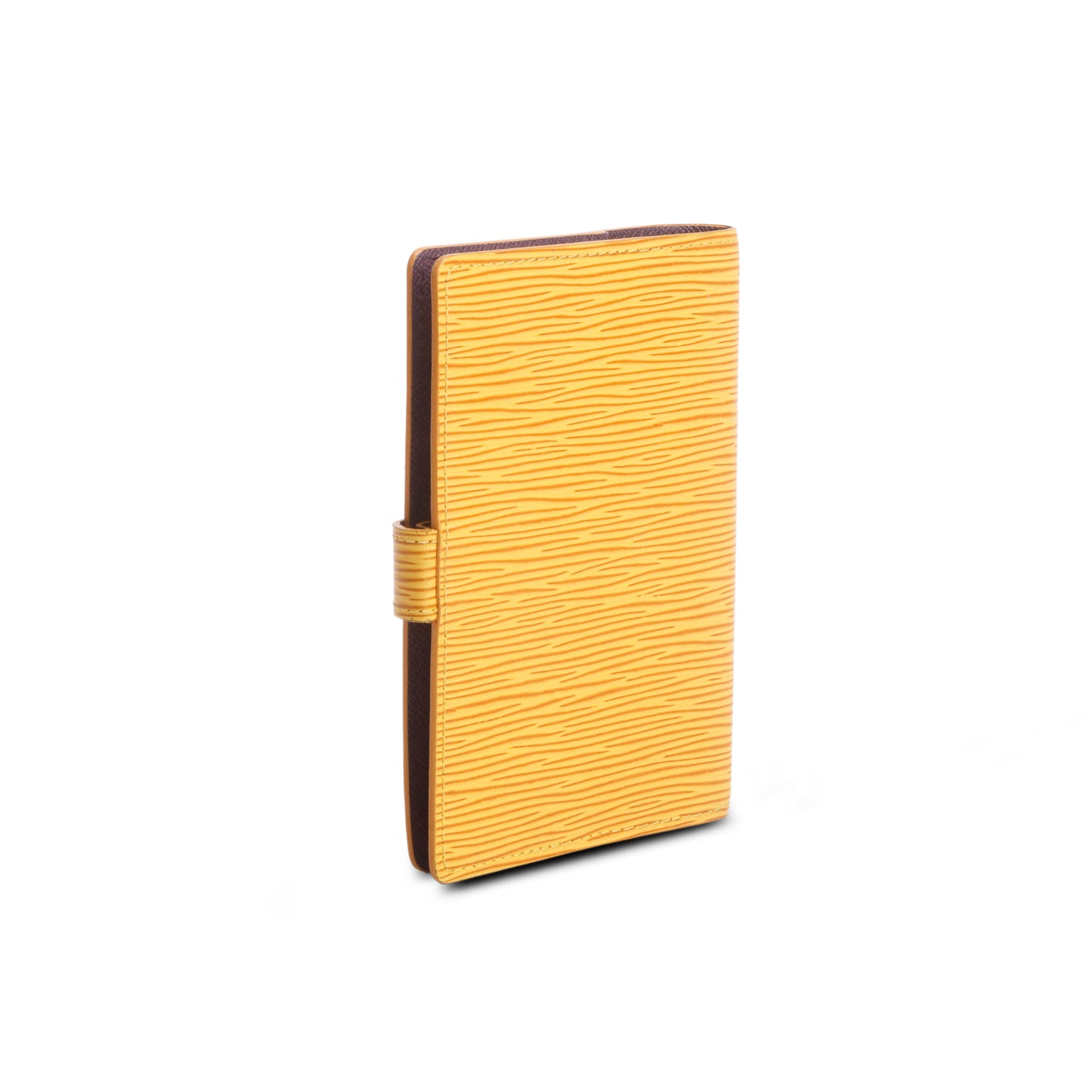 Louis Vuitton Yellow Epi Small Ring Agenda Cover w/ Box