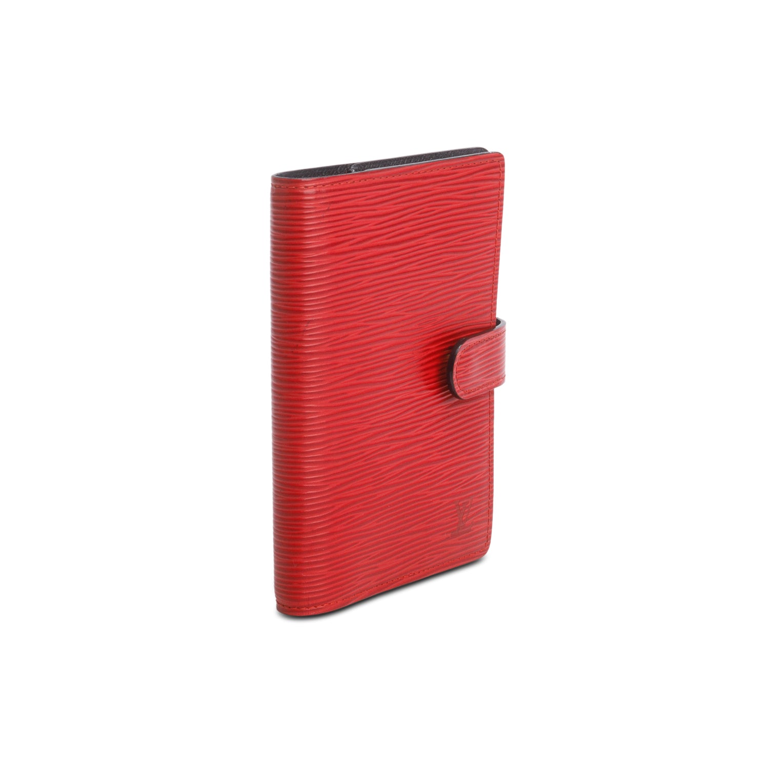 Louis Vuitton Vintage Red Epi Small Ring Agenda Cover w/ Box
