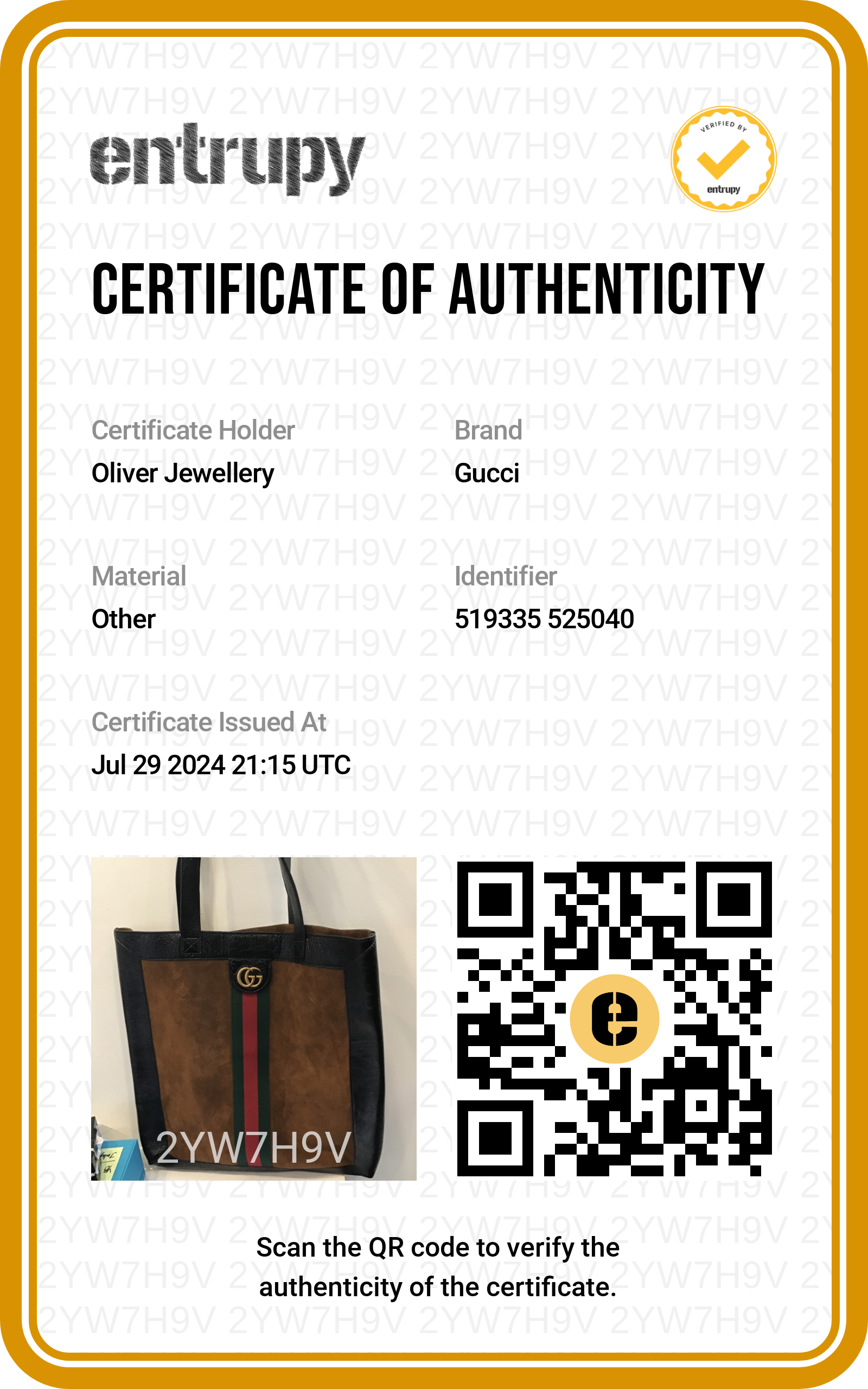 Gucci Brown Suede Black Patent Leather Trim Web Large Soft Ophidia Vertical Tote w/ Pouch