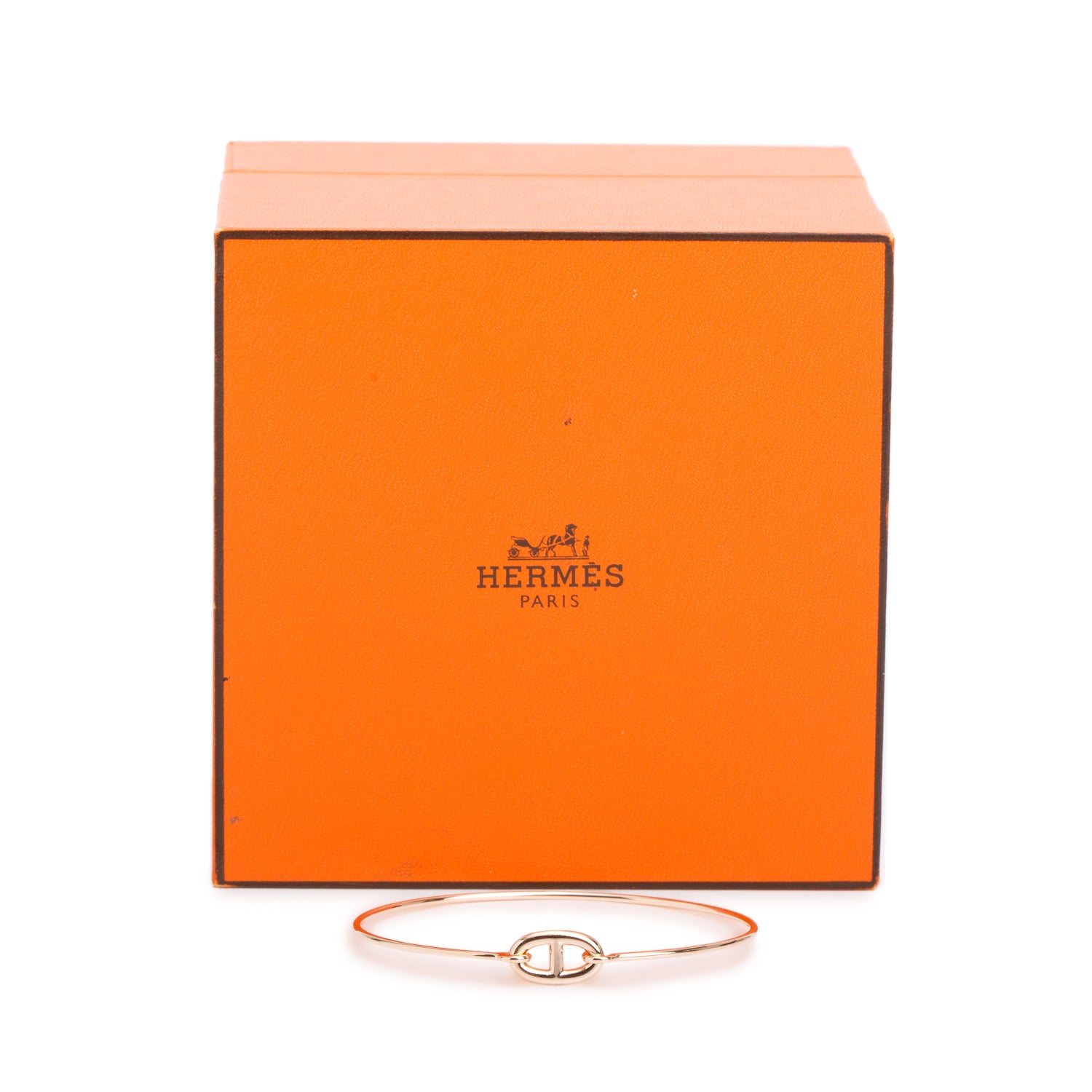 Hermes 18k Rose Gold Farandole Bracelet, Small Model w/ Box & Receipt