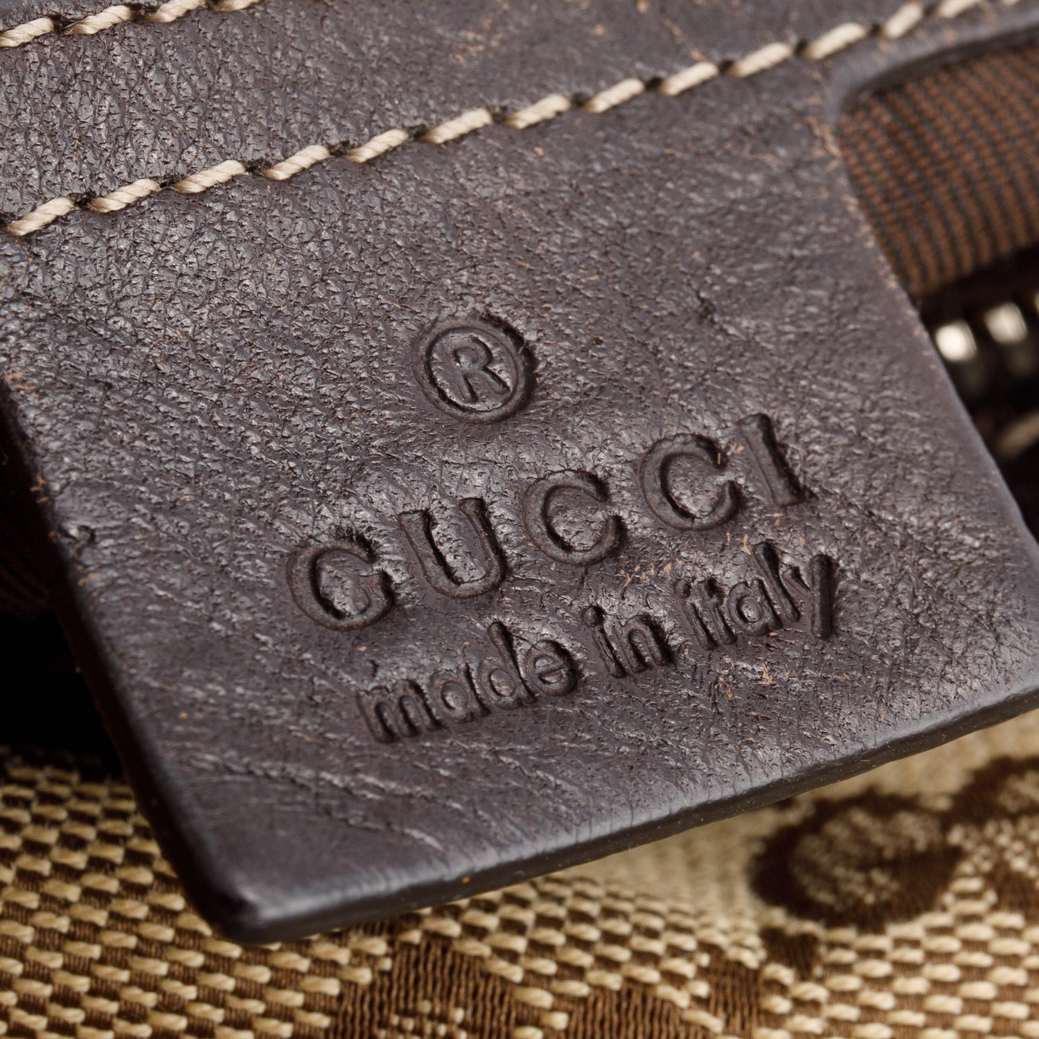 Gucci Brown Monogram Medium Pelham Hobo