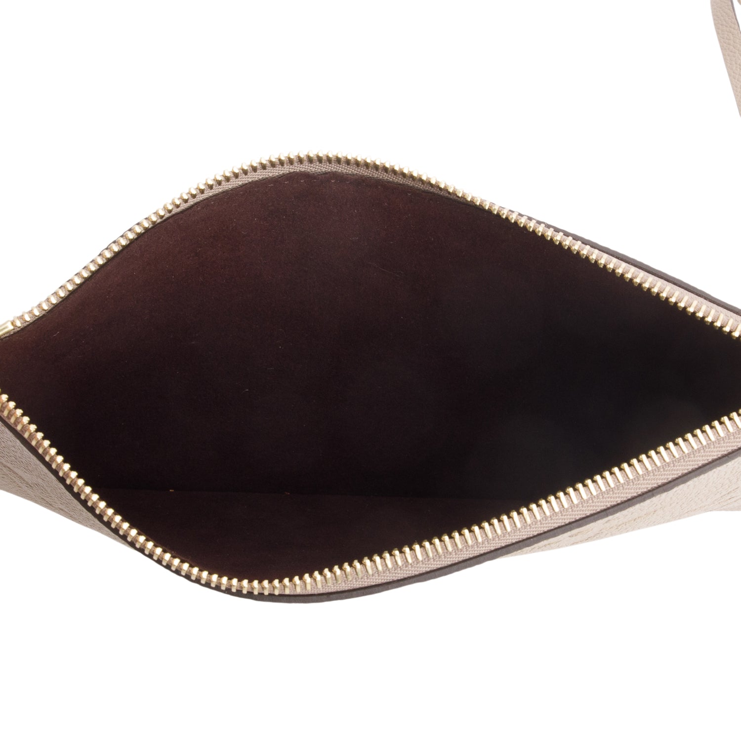 Louis Vuitton Tourterelle Empreinte Monogram Giant Neverfull MM Pochette