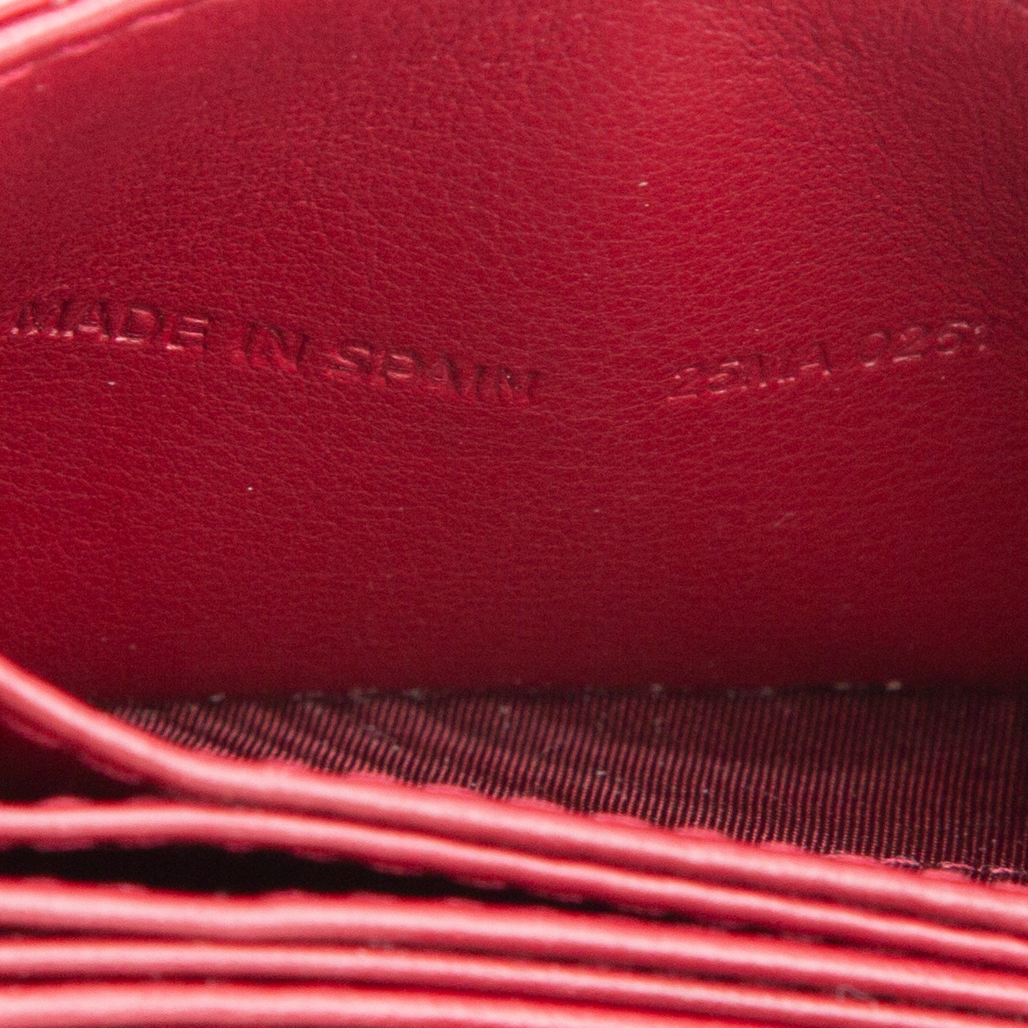 Christian Dior 2021 Red Patent Leather Cannage Monochrome Lady Dior Jasmine 5-Gusset Card Holder