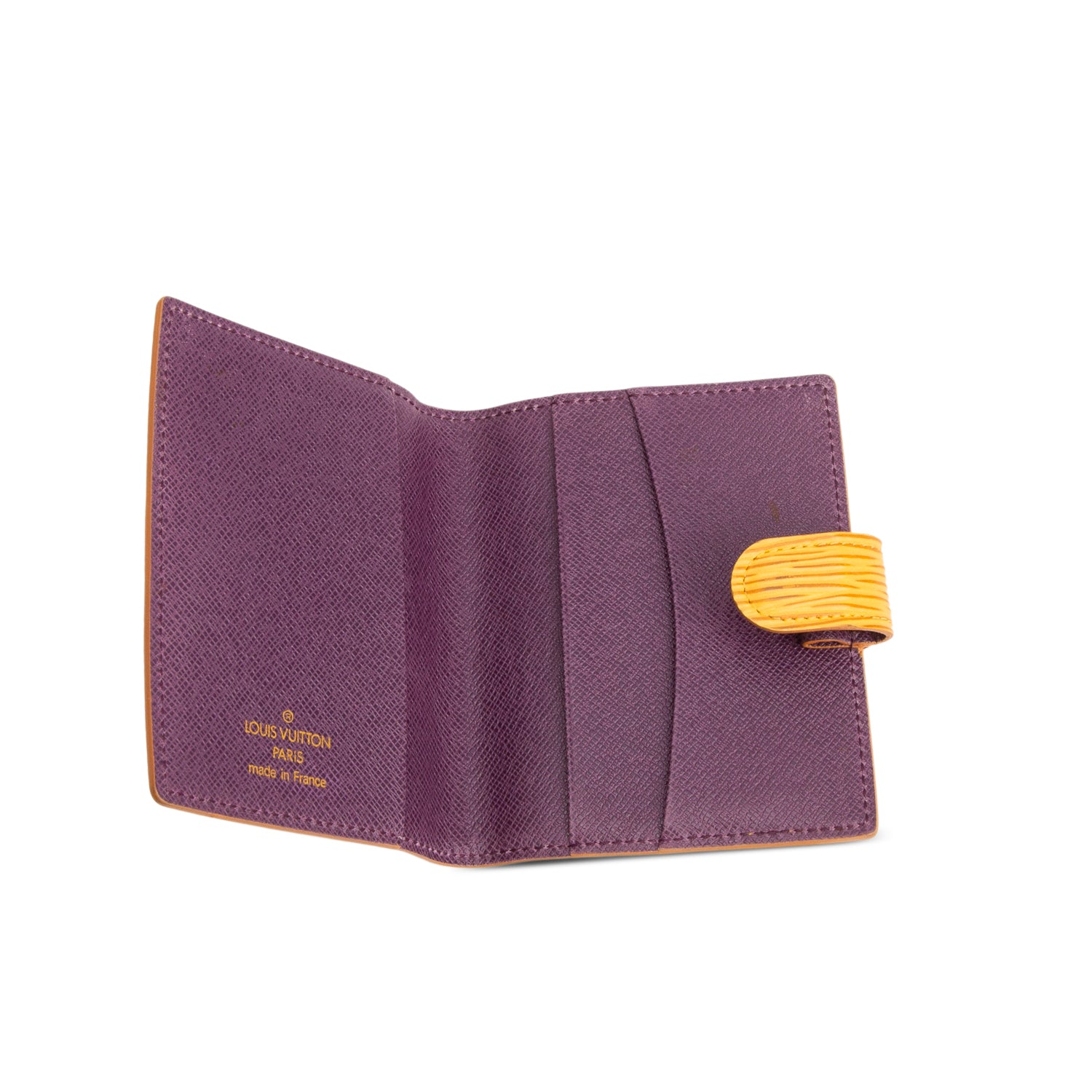 Louis Vuitton Yellow Epi Compact Wallet