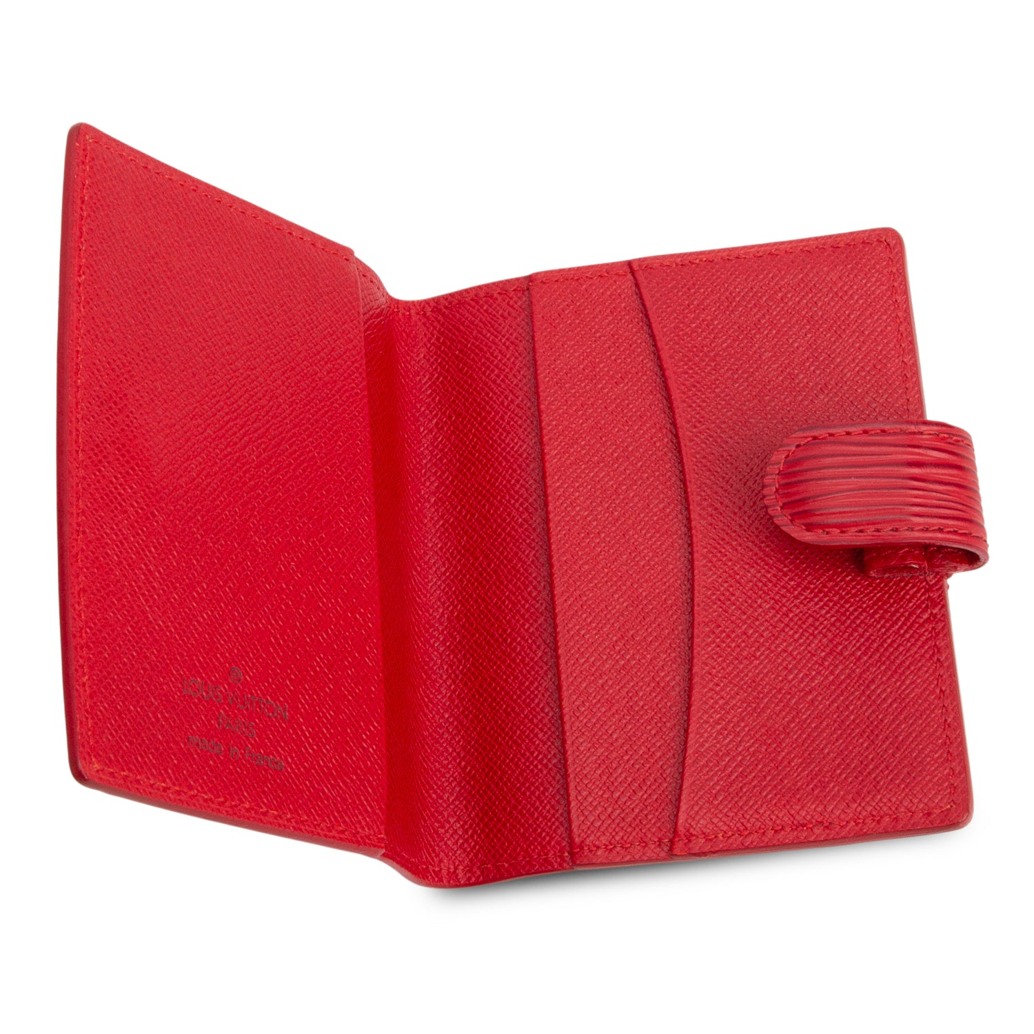 Louis Vuitton Red Epi Compact Wallet