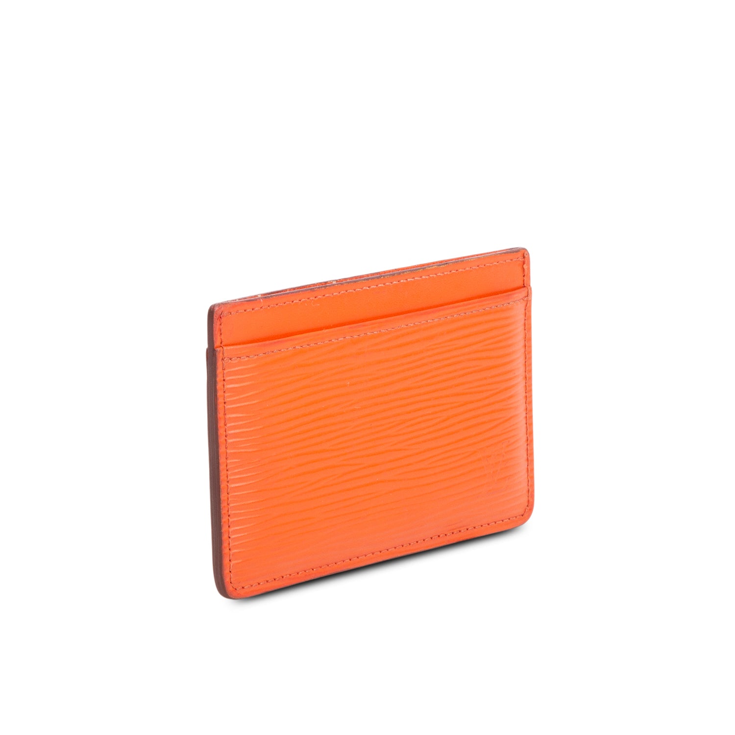 Louis Vuitton Orange Epi Card Holder
