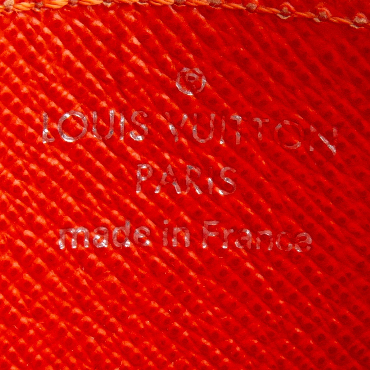 Louis Vuitton Orange Epi Card Holder