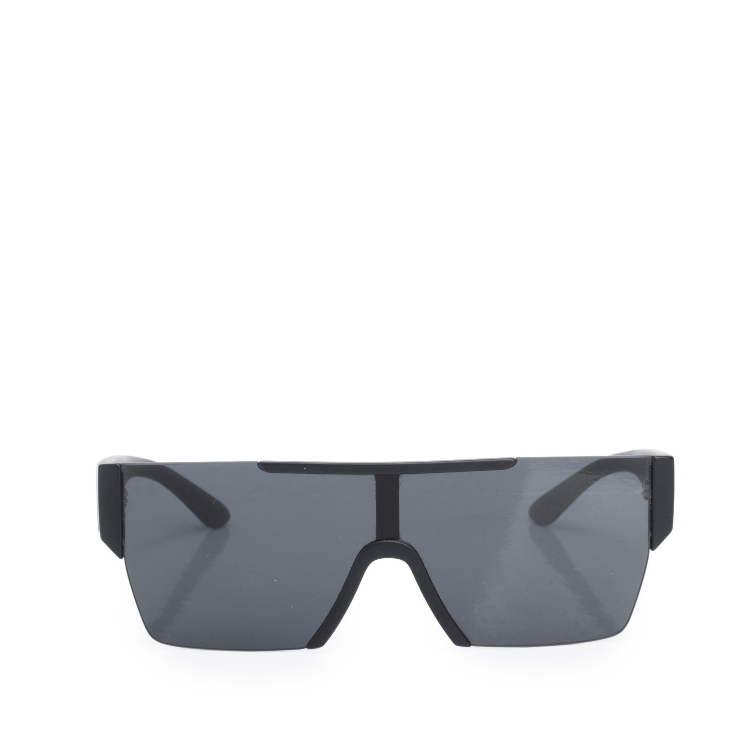 Burberry BE4291 Matte Black Shield Rectangle Sunglasses w/ Case