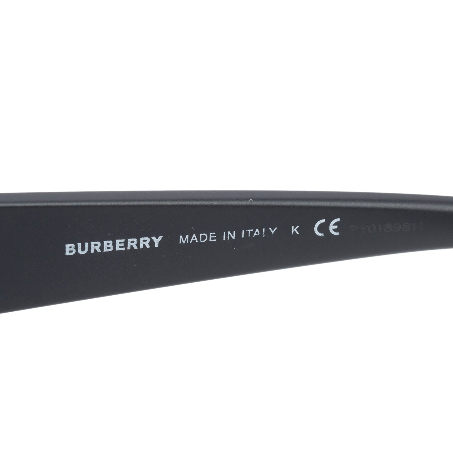 Burberry BE4291 Matte Black Shield Rectangle Sunglasses w/ Case
