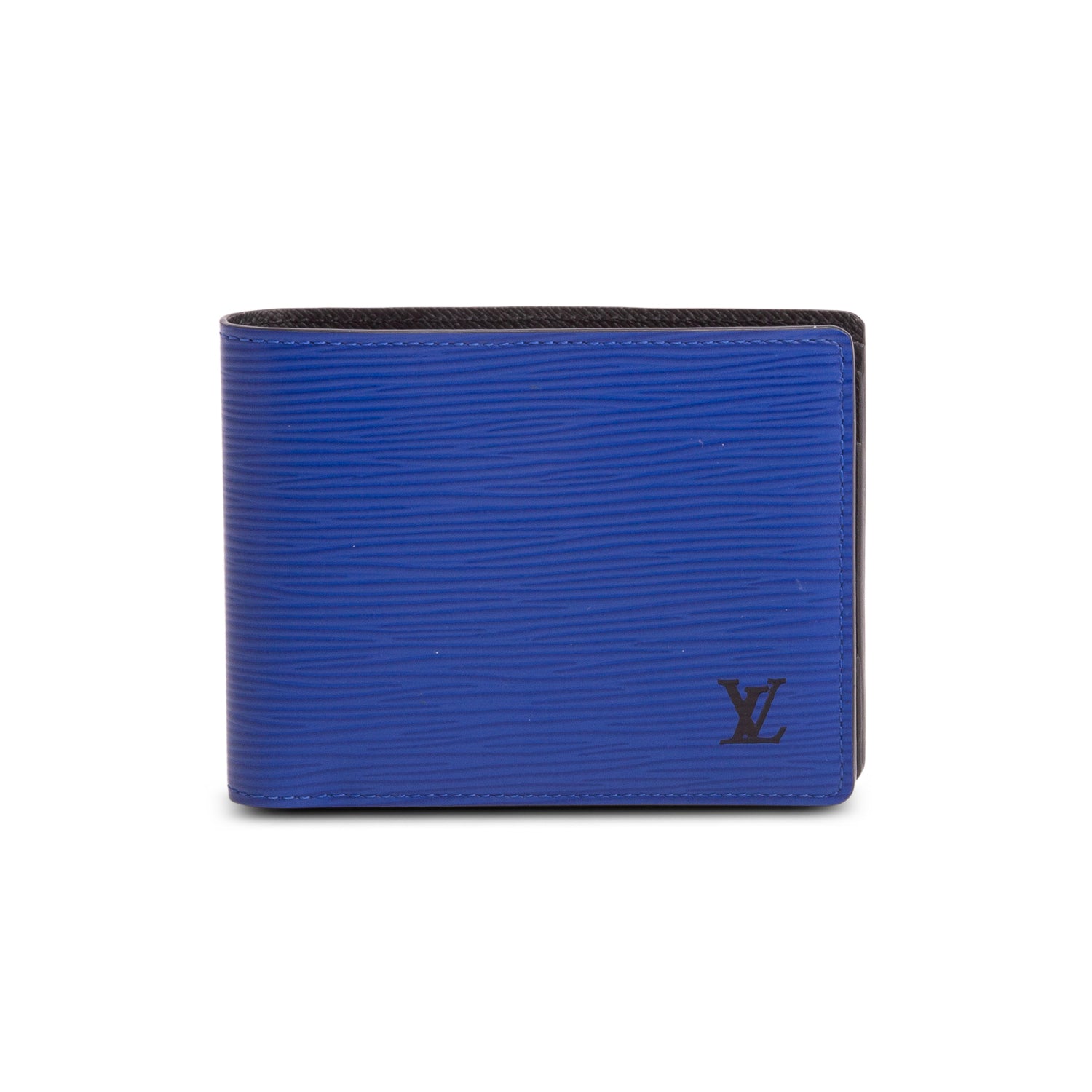 Louis Vuitton Blue Epi Multiple Wallet w/ Box