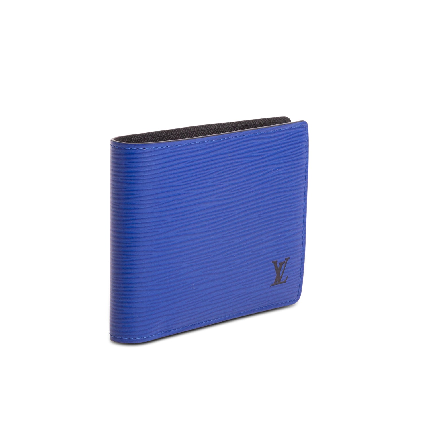 Louis Vuitton Blue Epi Multiple Wallet w/ Box