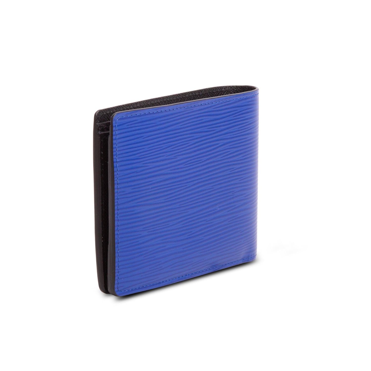 Louis Vuitton Blue Epi Multiple Wallet w/ Box