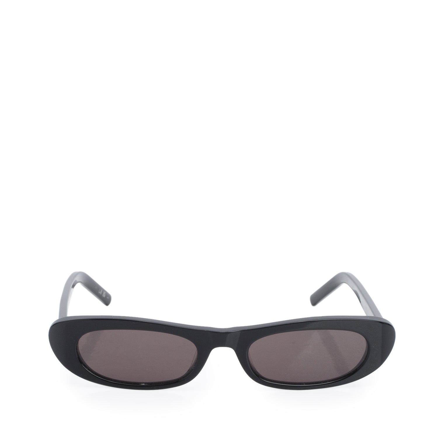 Saint Laurent SL 557 Black Acetate Narrow Cat Eye Sunglasses w/ Case