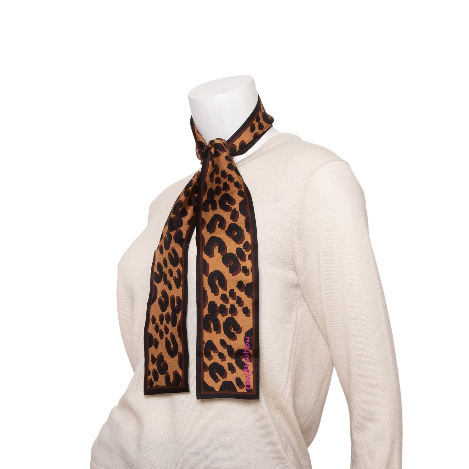 Louis Vuitton x Stephen Sprouse Leopard Silk Bandeau w/ Box & Receipt