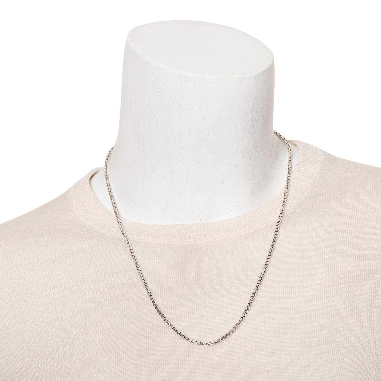 David Yurman Sterling Silver 2.7 MM Box Chain Necklace, 22"
