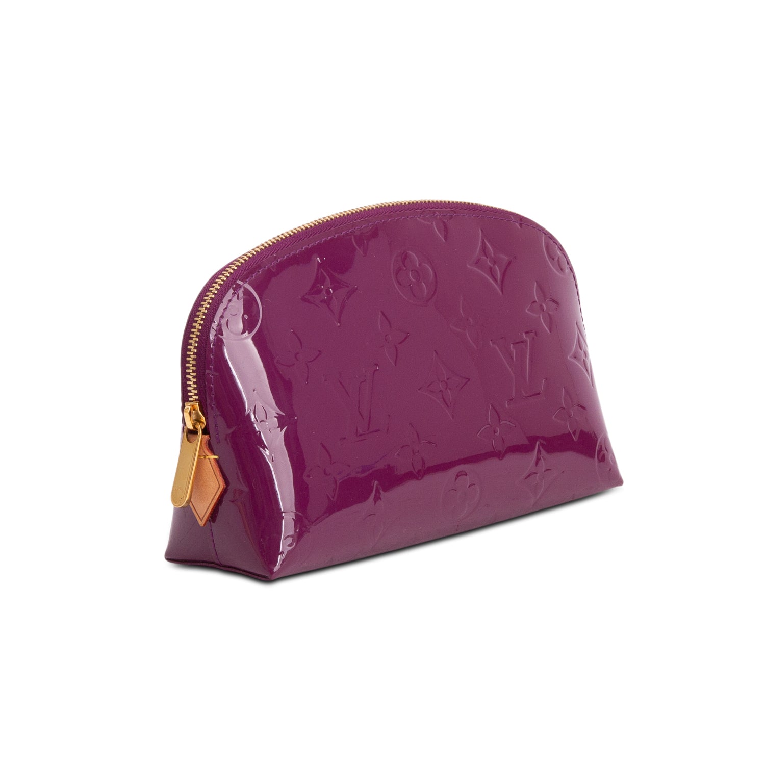 Louis Vuitton Purple Vernis Cosmetic Pouch w/ Receipt
