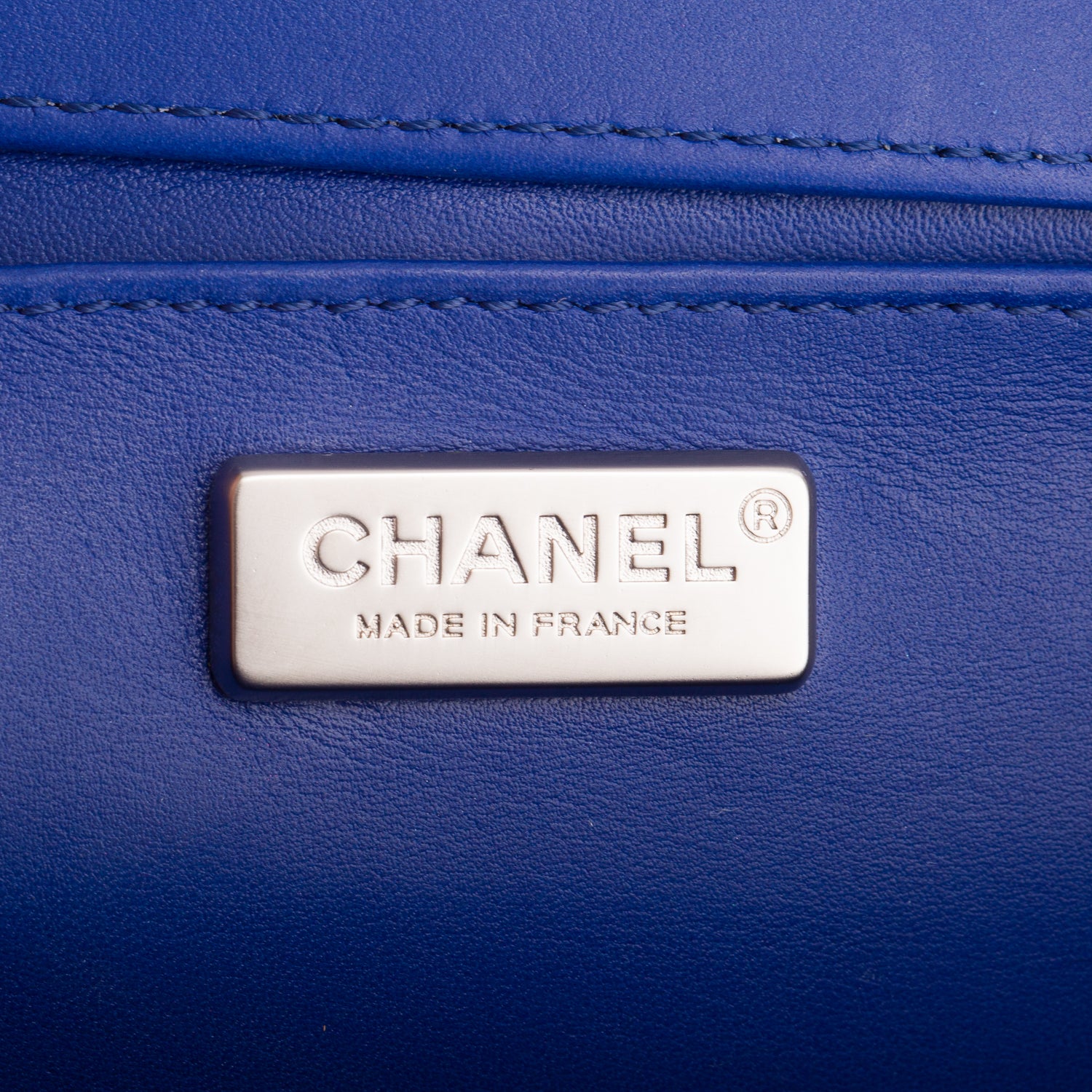 Chanel Blue Python Calfskin Medium Boy Bag w/ Box & Receipt