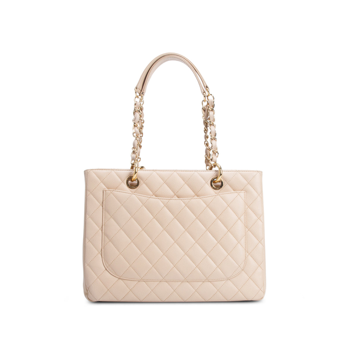 Chanel Beige Caviar Leather Grand Shopping Tote (GST)