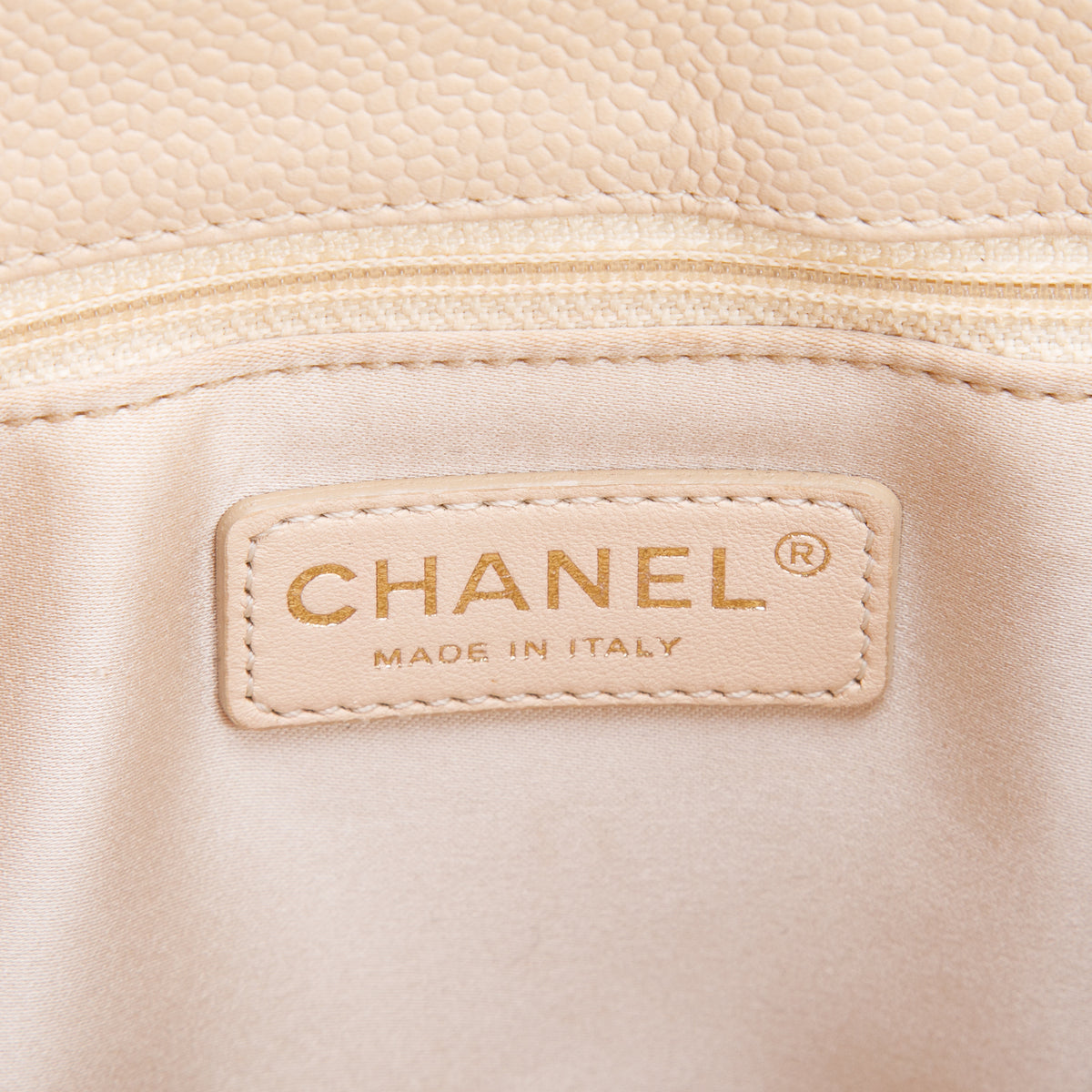 Chanel Beige Caviar Leather Grand Shopping Tote (GST)