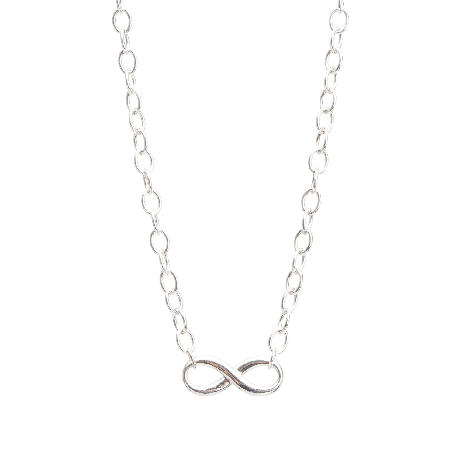 Tiffany & Co. Sterling Silver Infinity Link Necklace
