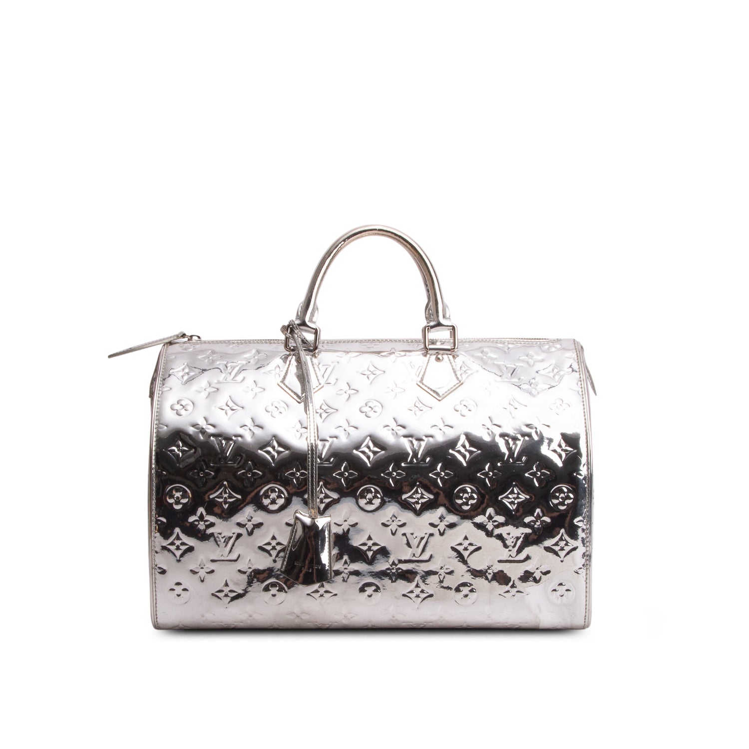 Louis Vuitton Silver Monogram Miroir Speedy 35