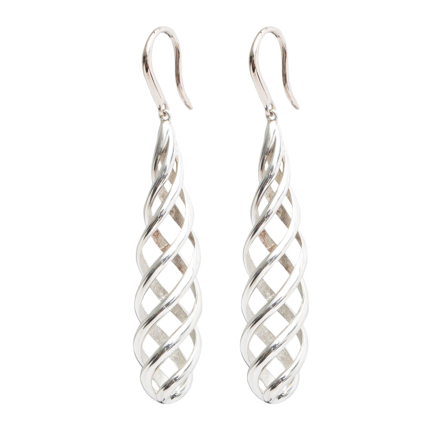 Tiffany & Co. Paloma Picasso Sterling Silver Venezia Luce Drop Earrings
