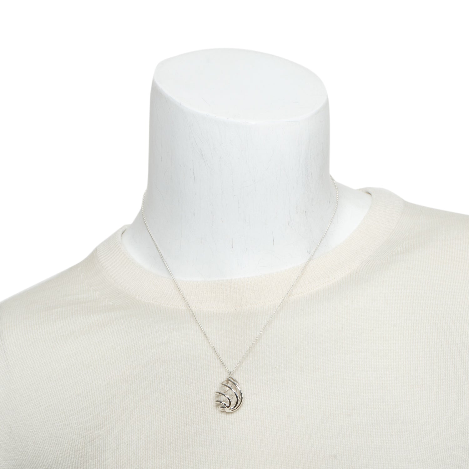 Tiffany & Co. Paloma Picasso Sterling Silver Venezia Luce Pendant Necklace