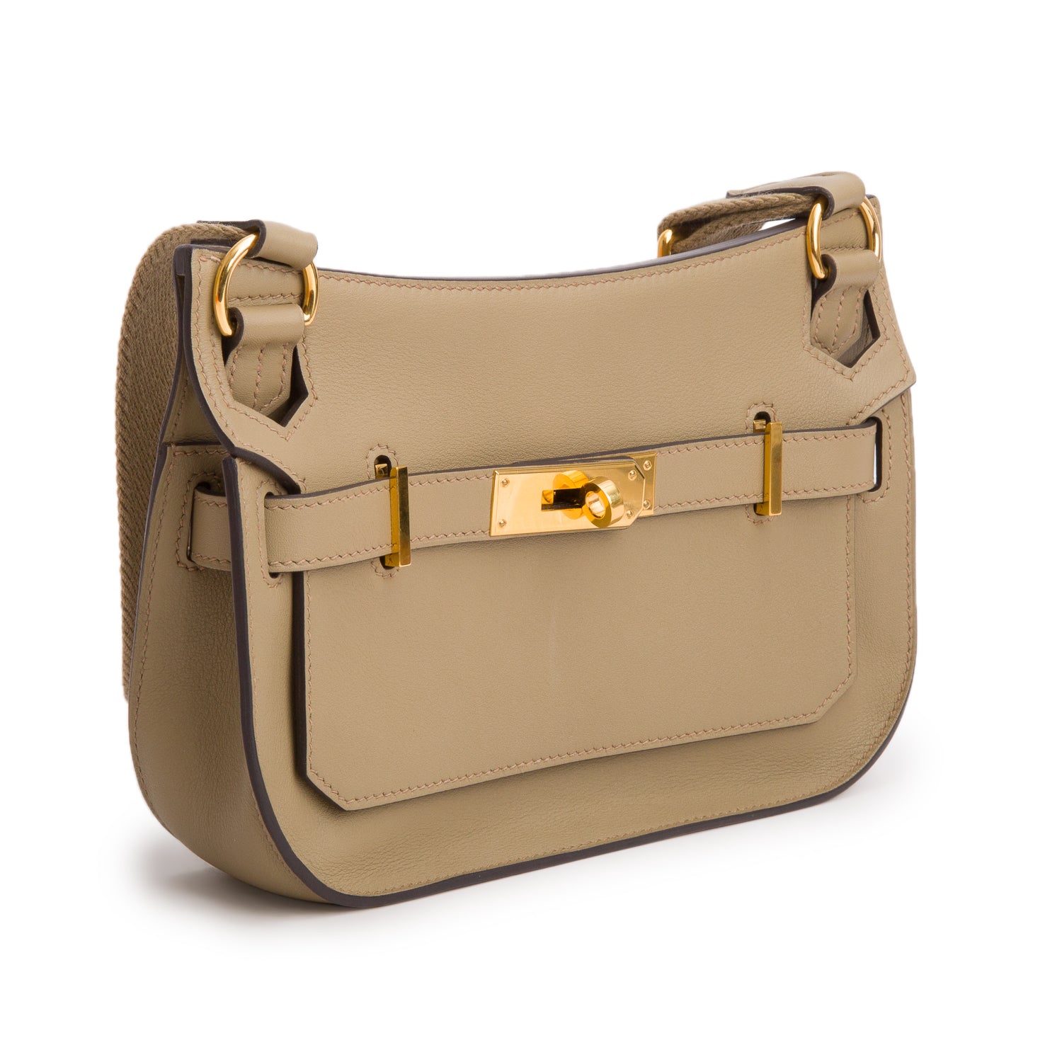 Hermes 2024 Beige Marfa Veau Swift Mini Jypsiere w/ Box & Receipt