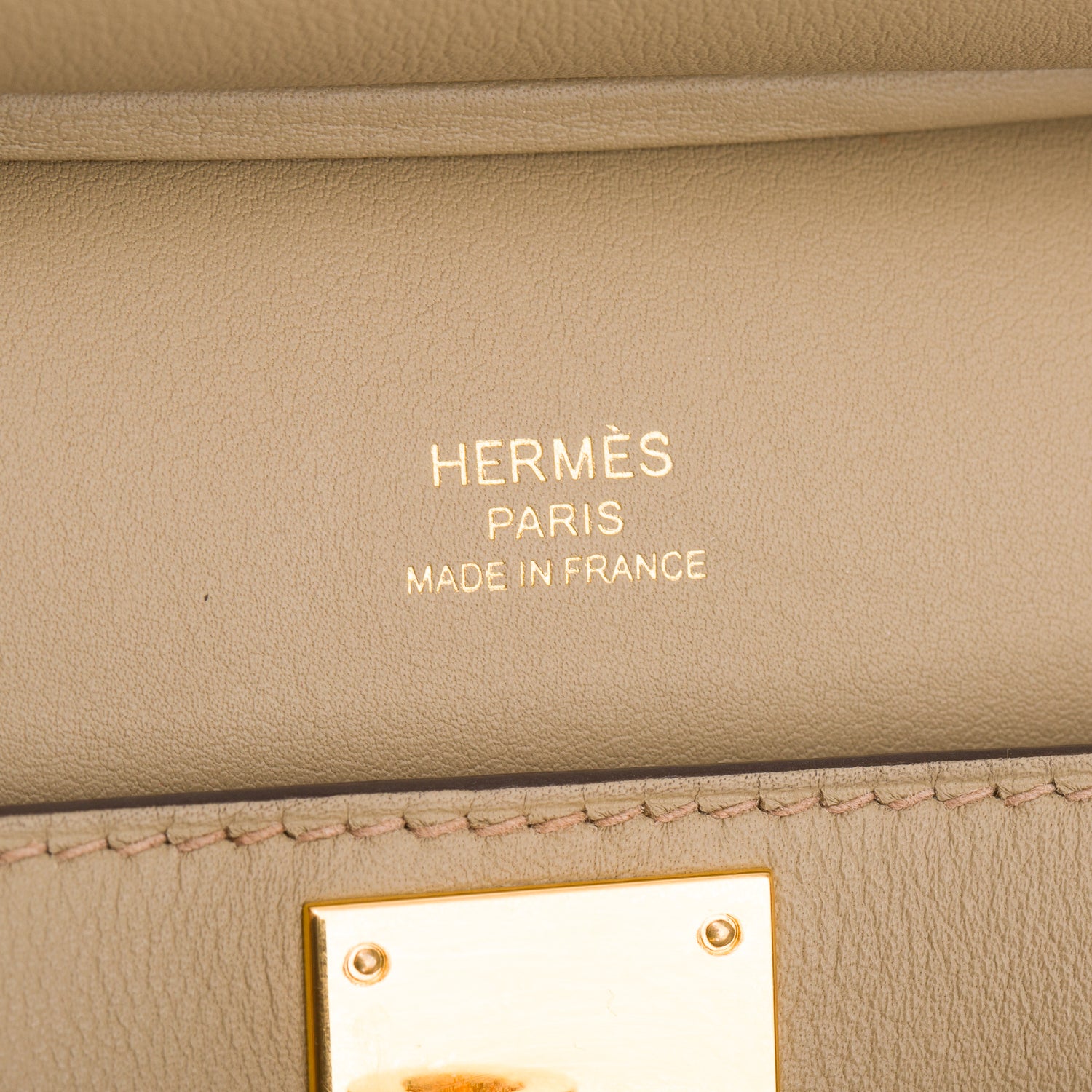 Hermes 2024 Beige Marfa Veau Swift Mini Jypsiere w/ Box & Receipt