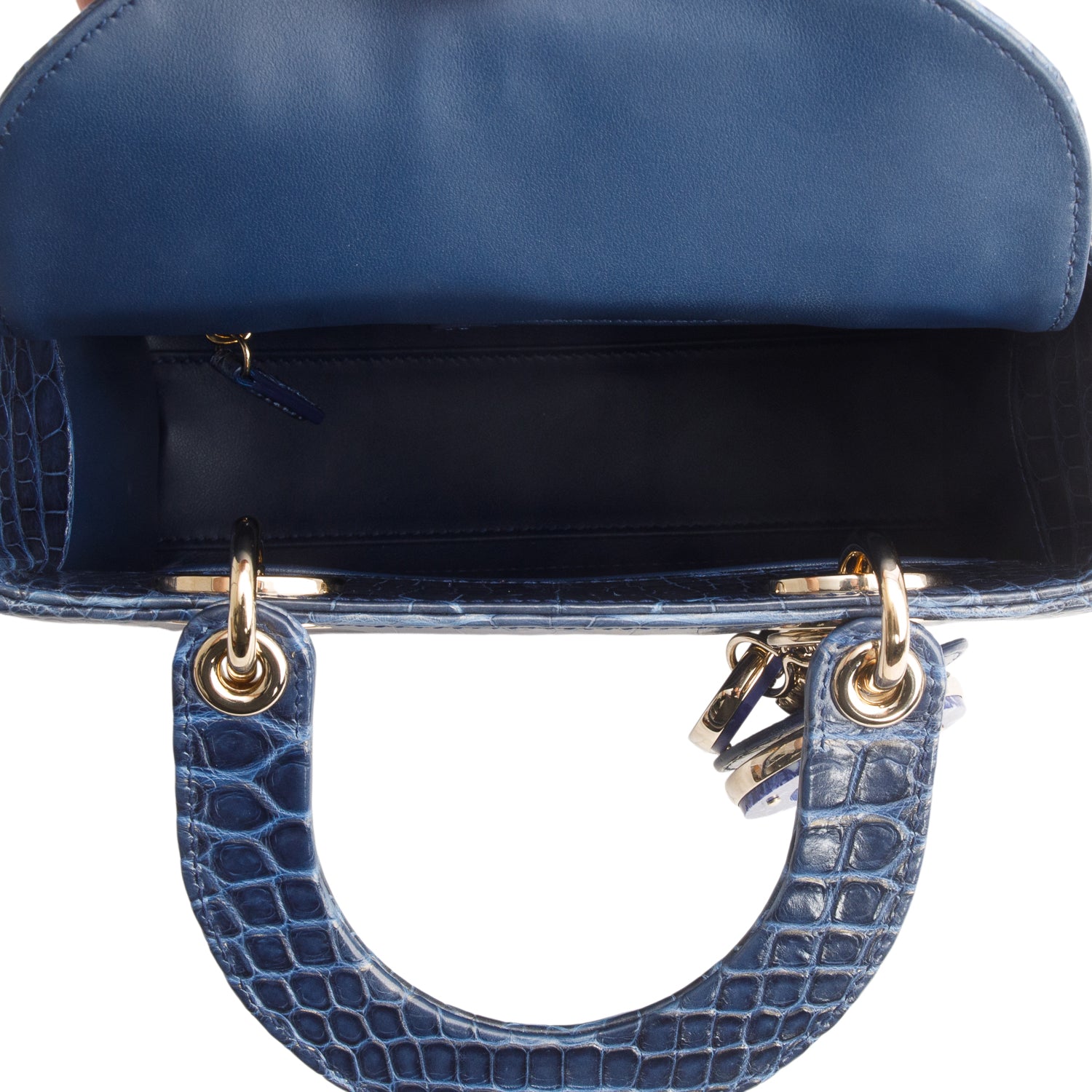 Christian Dior 2023 Alligator Small Lady Dior w/ Strap & Receipt
