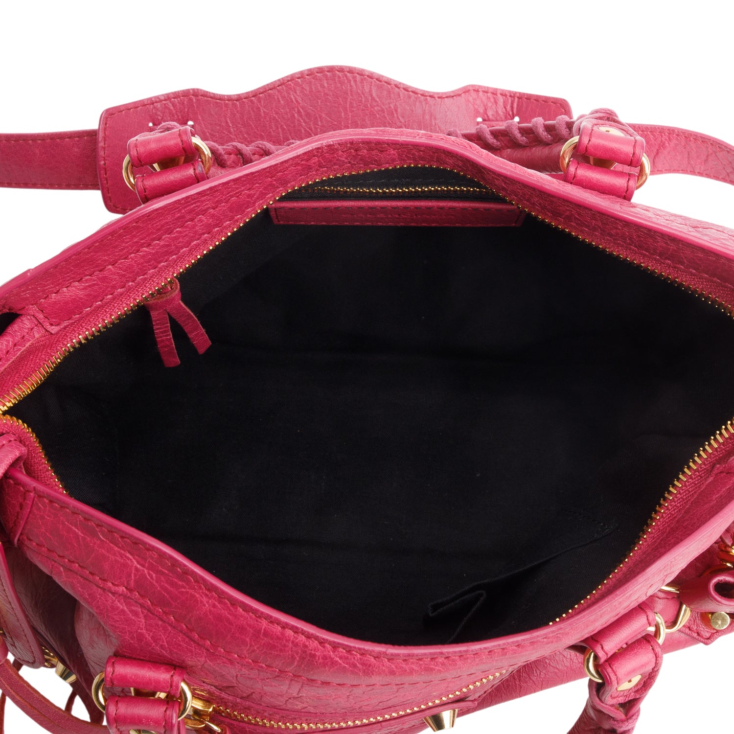Balenciaga Pink Agneau Small Le City Bag w/ Strap