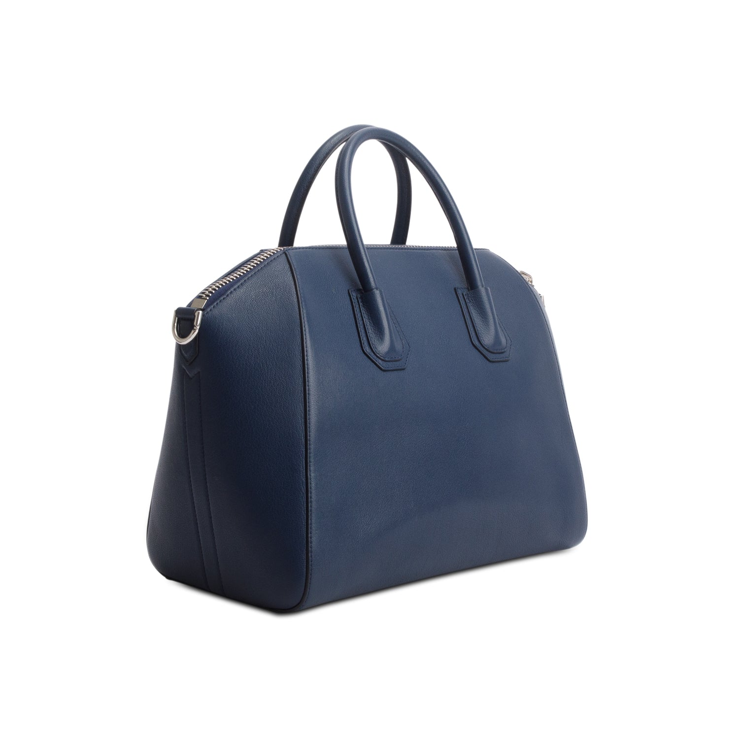 Givenchy Navy Sugar Goatskin Leather Medium Antigona w/ Strap