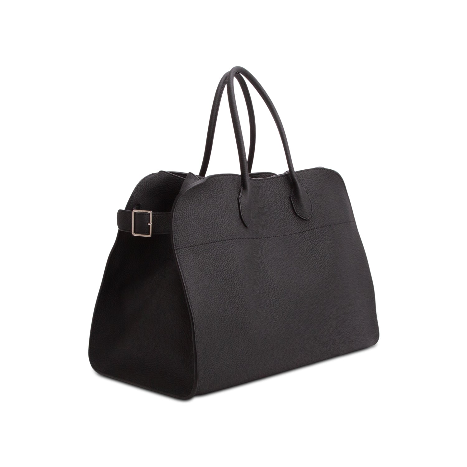 The Row Black Grained Calfskin Soft Margaux 17