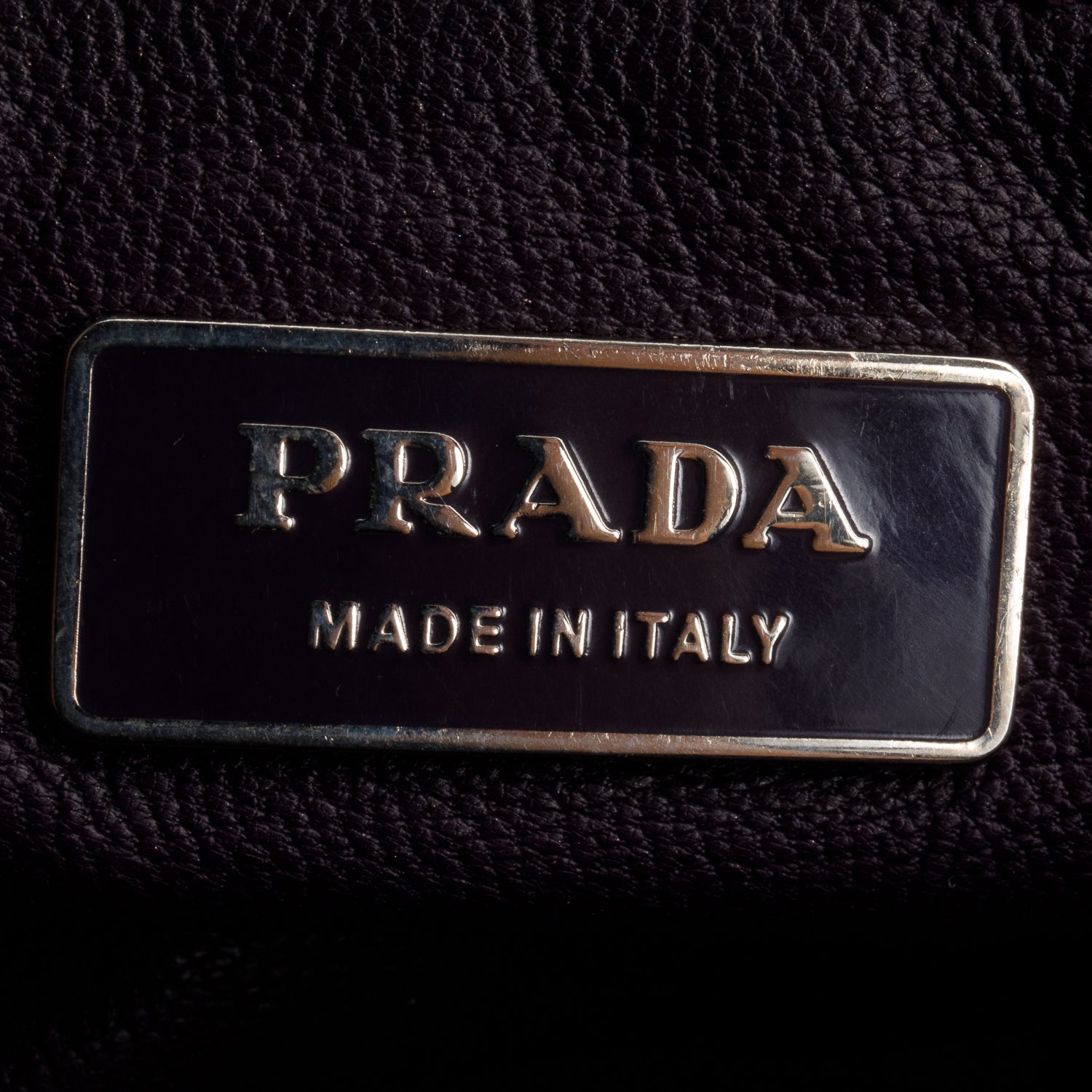 Prada Purple Nylon Lizard Trim Skipper Shoulder Bag