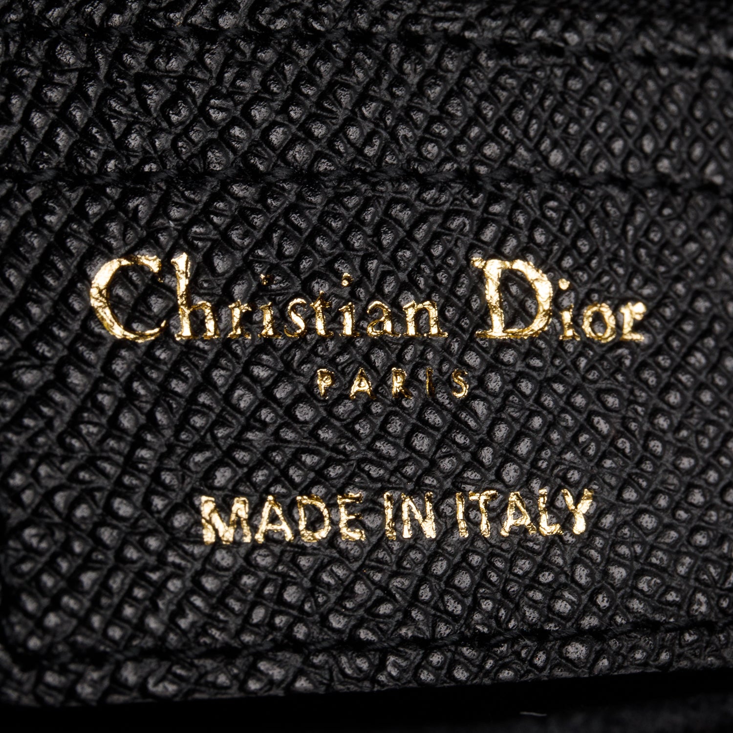 Christian Dior 2021 Black Grained Calfskin Saddle Bag w/ Box