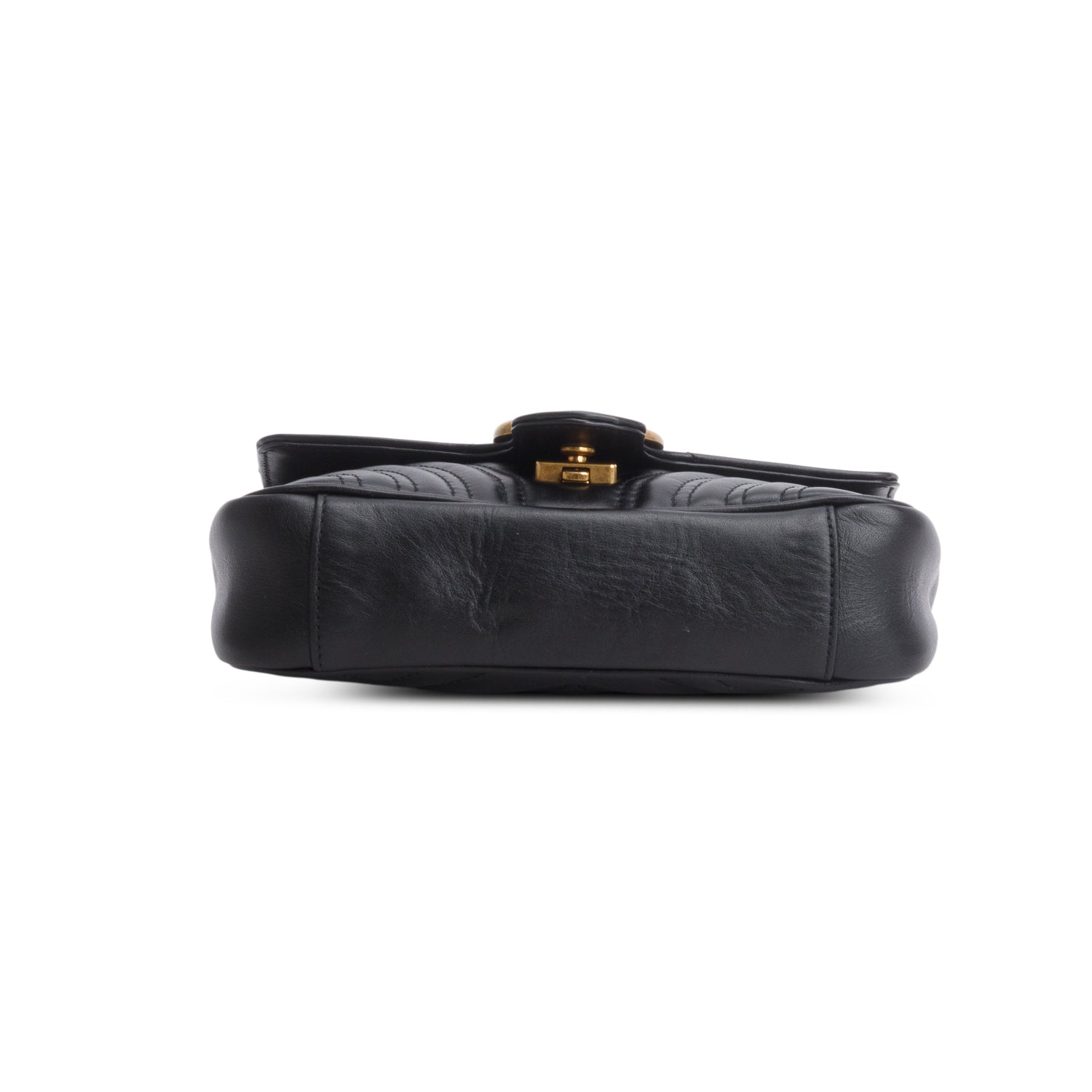 Gucci Black GG Marmont Matelasse Small Shoulder Bag