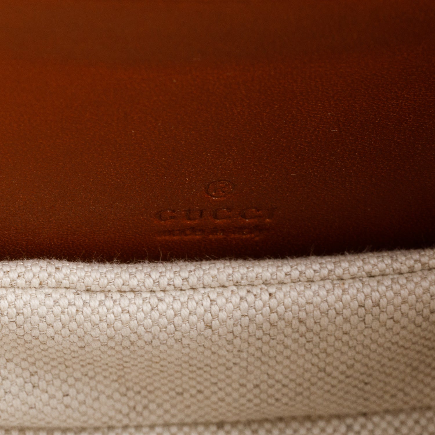 Gucci Brown New Canvas Charisma Calfskin Crystal GG Monogram Small Bamboo 1947 Top Handle Bag w/ Chain