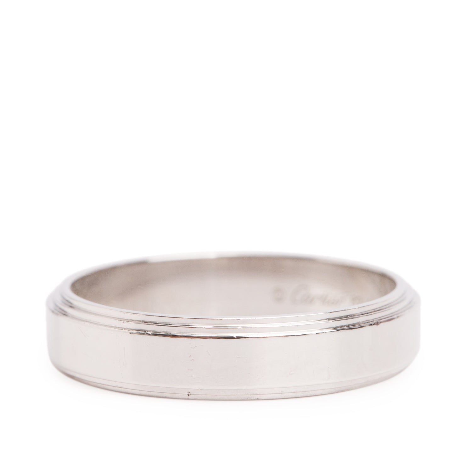 Cartier 2024 Platinum D'Amour 5 MM Wedding Band Ring, Size 62 10 w/ Box
