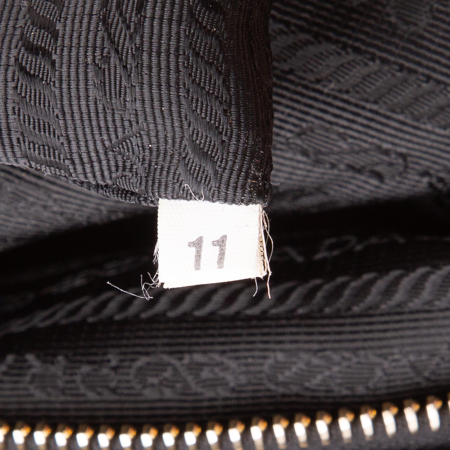 Prada Black Nappa Gaufre Dressy Frame Tote