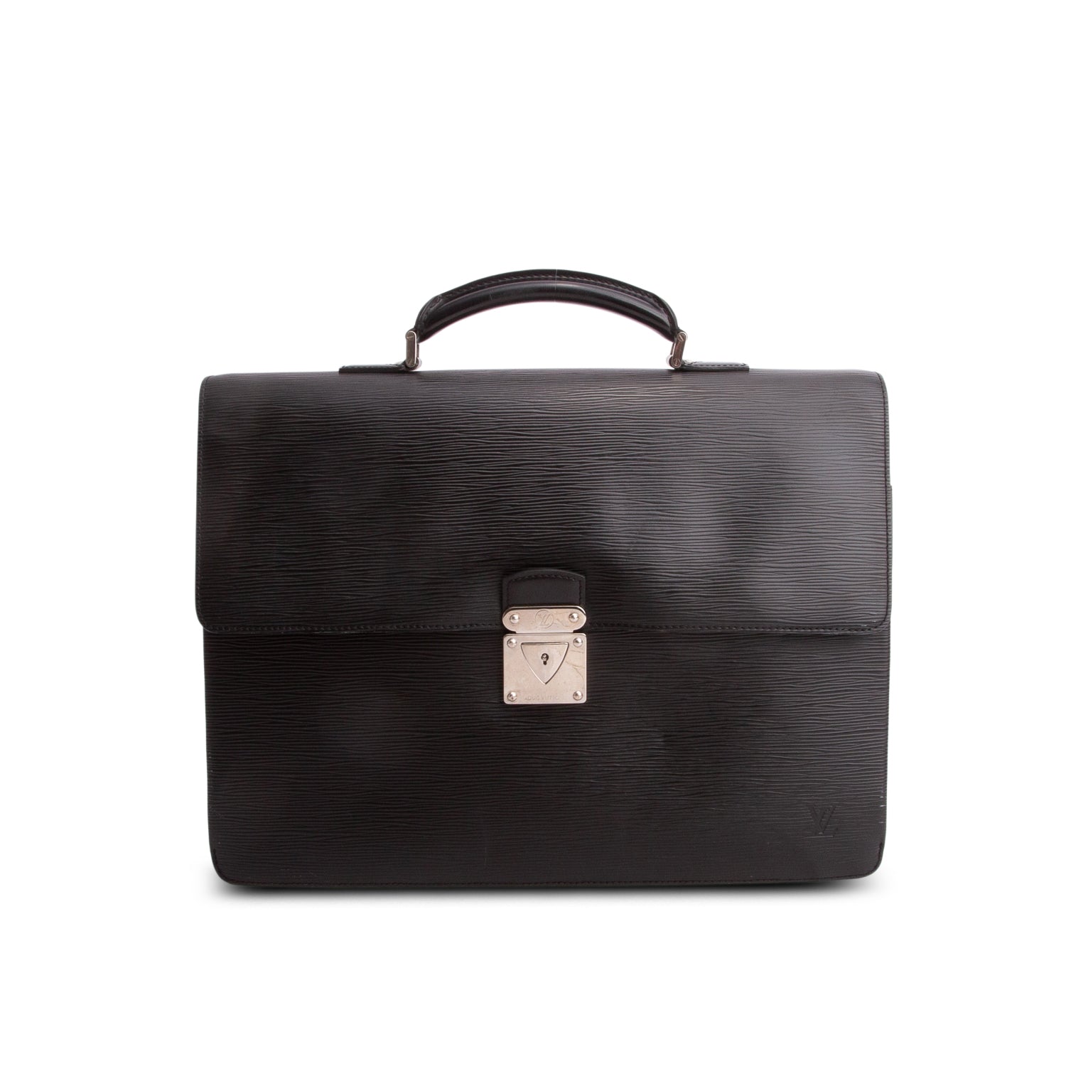 Louis Vuitton Black Epi Leather Robusto 2 Compartment Briefcase