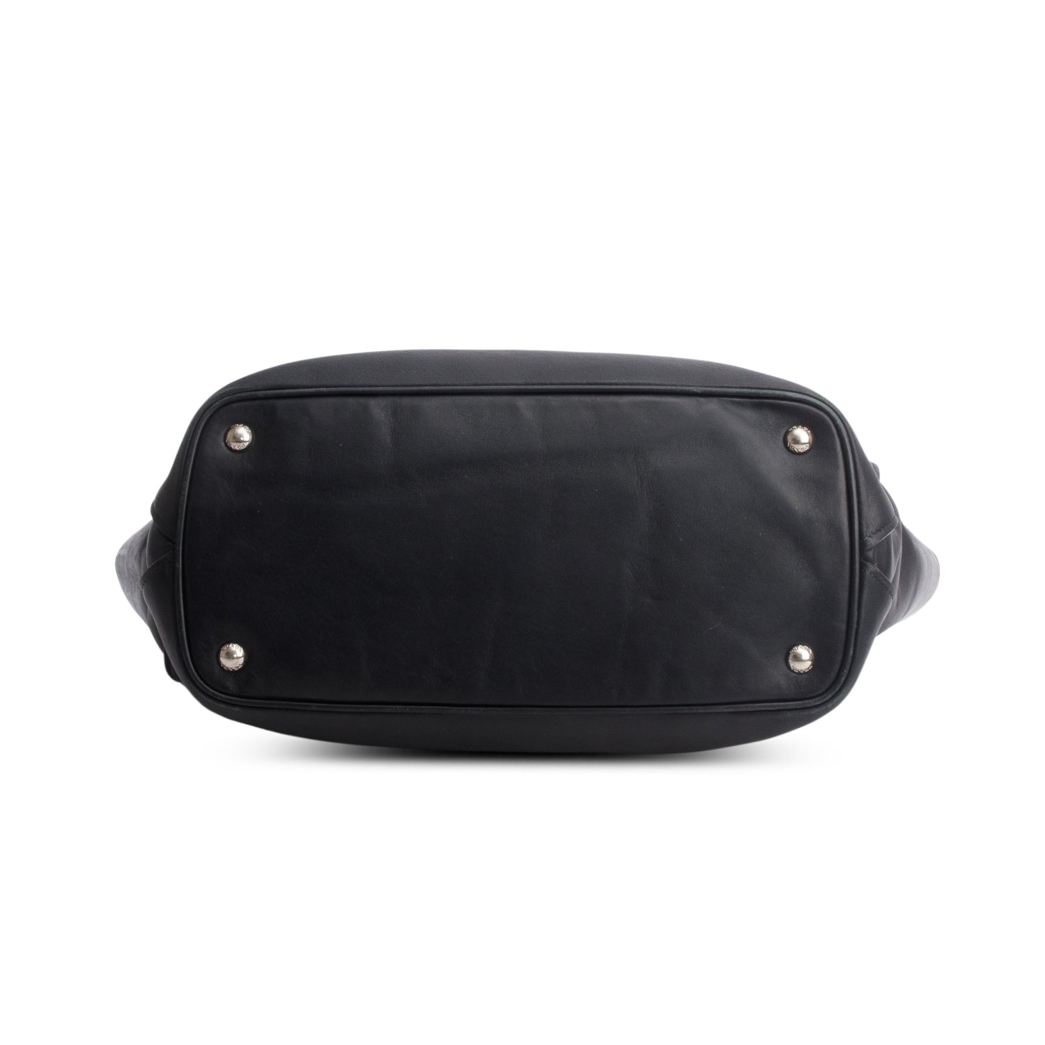 Prada Black Vitello Studded Twin Pocket w/ Strap