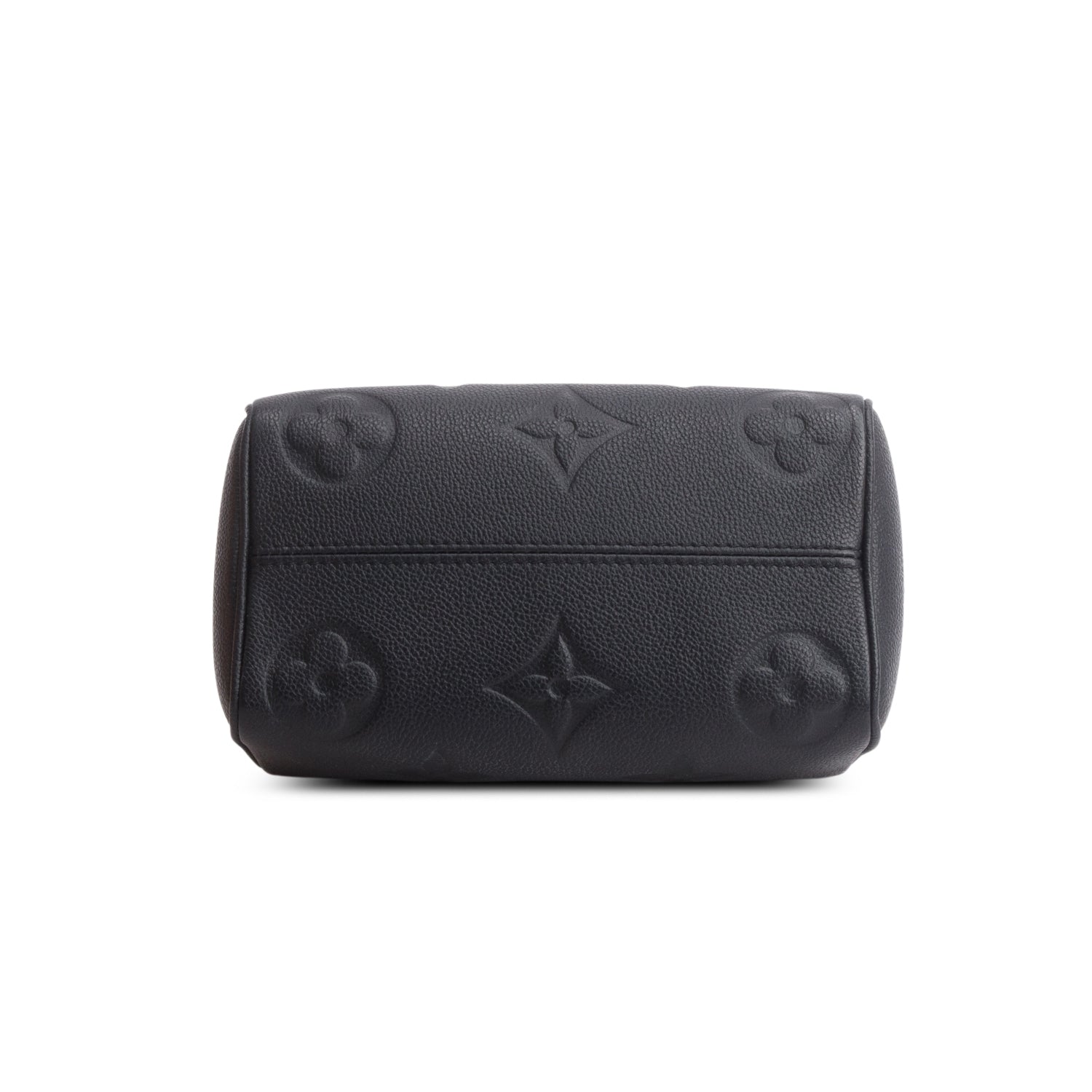Louis Vuitton Black Monogram Empreinte Leather Speedy Bandouliere 20 w/ Strap & Box